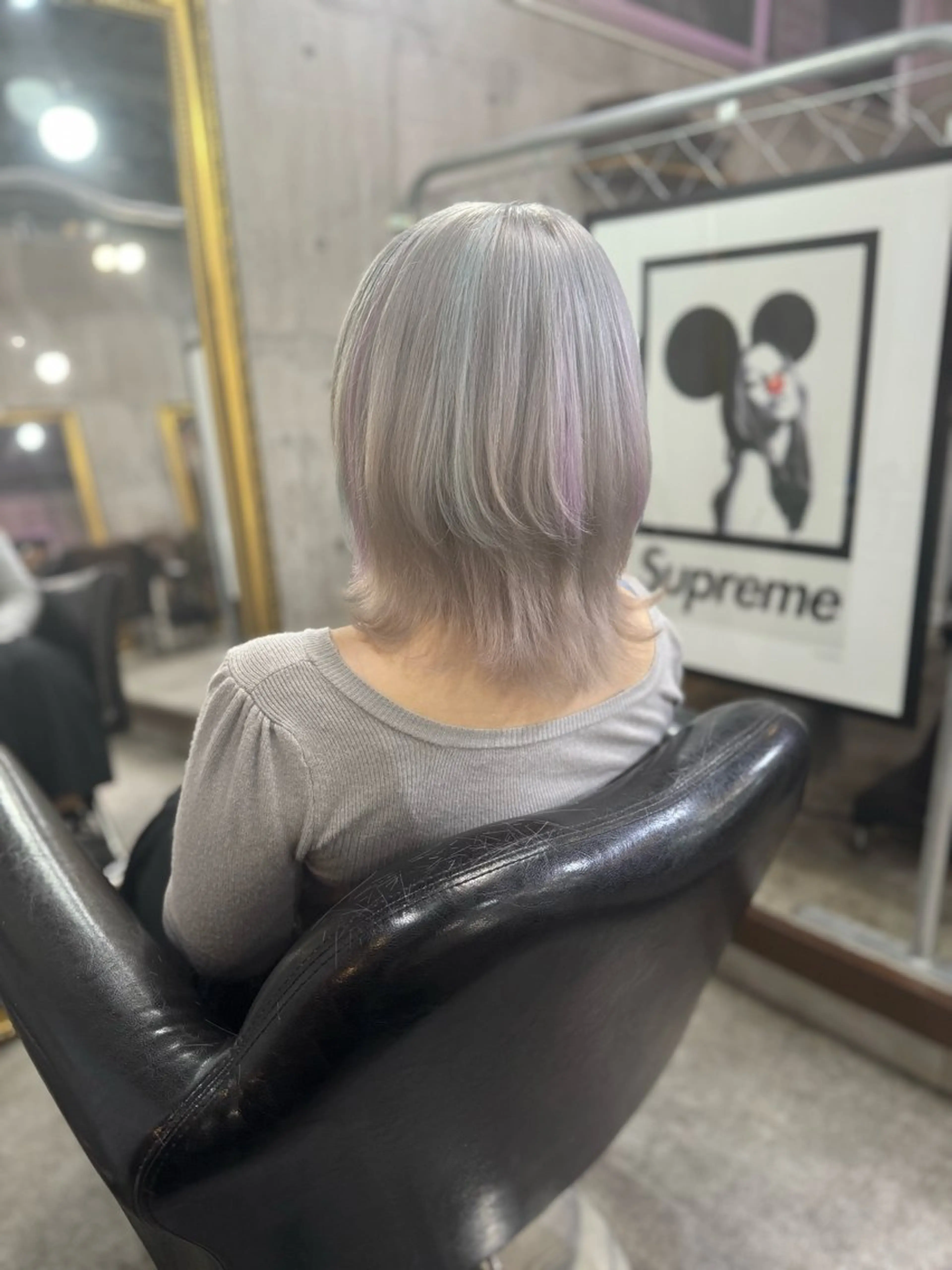 ショート カラー ブリーチ エクステ ヘアカラー MIRACミラク所属・☀️ハイトーンボブ ☀️石川 海斗のヘアスタイル