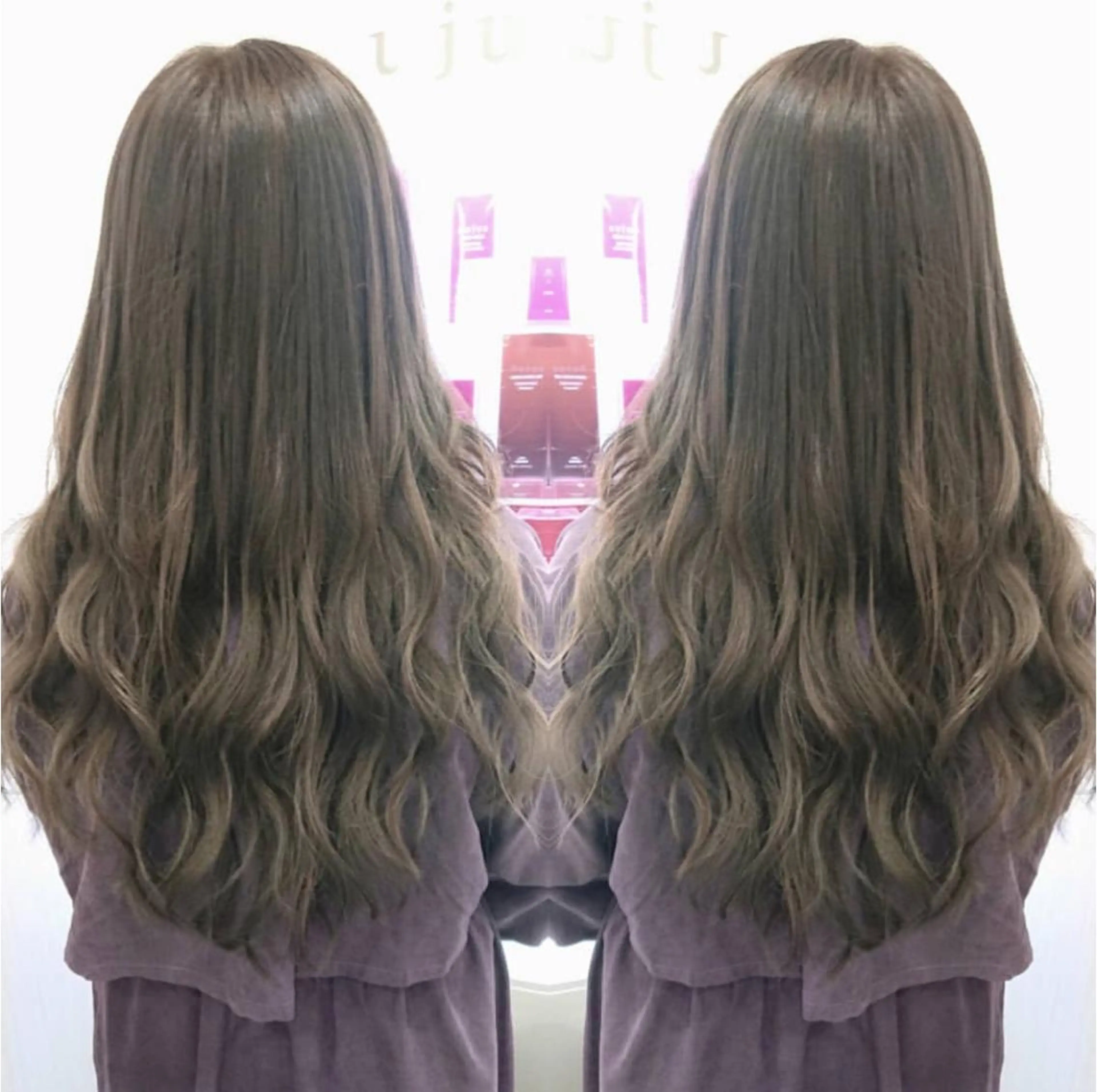 ロング カット エクステ れん/ハイトーン /エクステ/韓国風のヘアスタイル