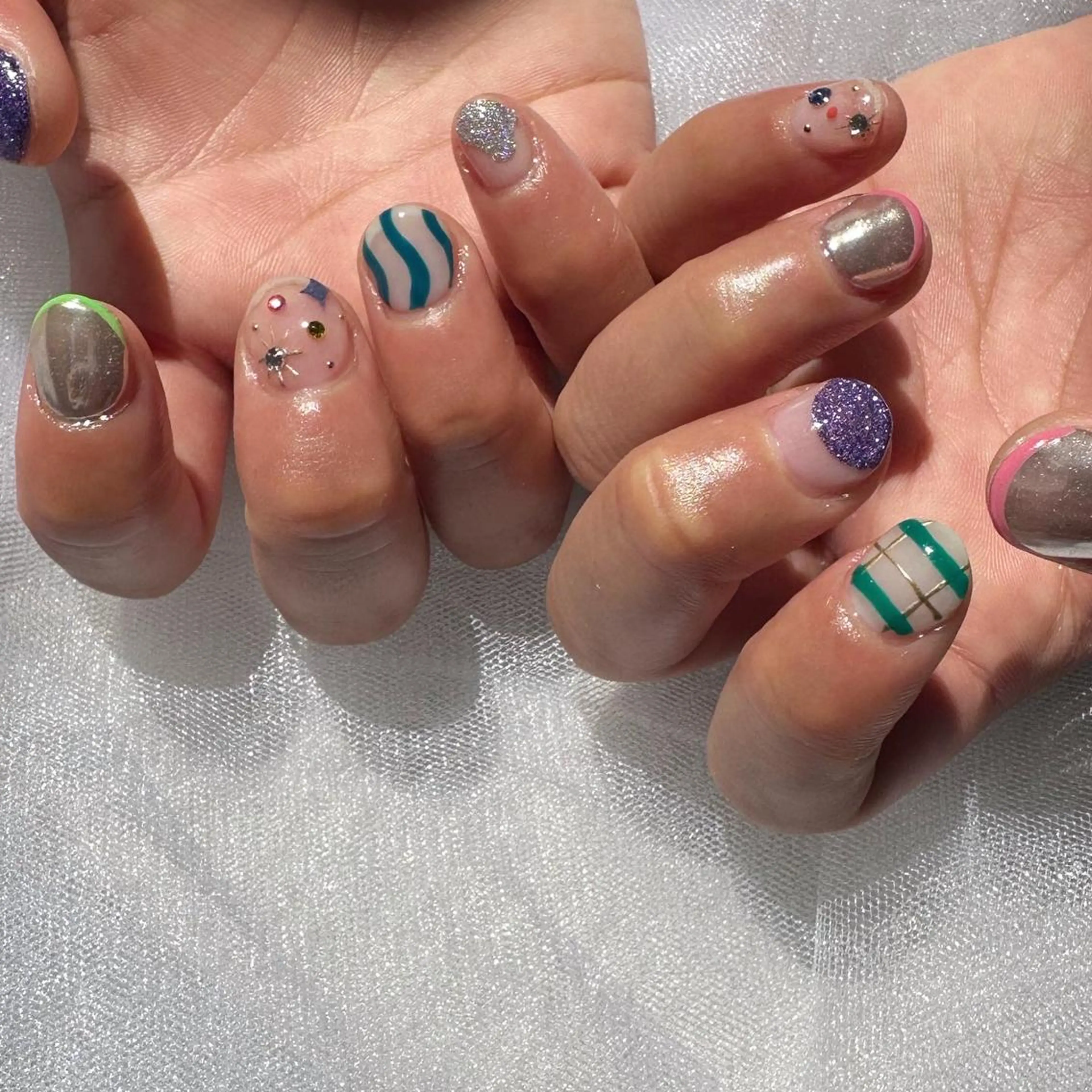 ネイル アートネイル クリアネイル フレンチネイル 氷ネイル・うるうるネイル 韓国ネイル 🪞KAPE NAIL 🪞のネイルデザイン