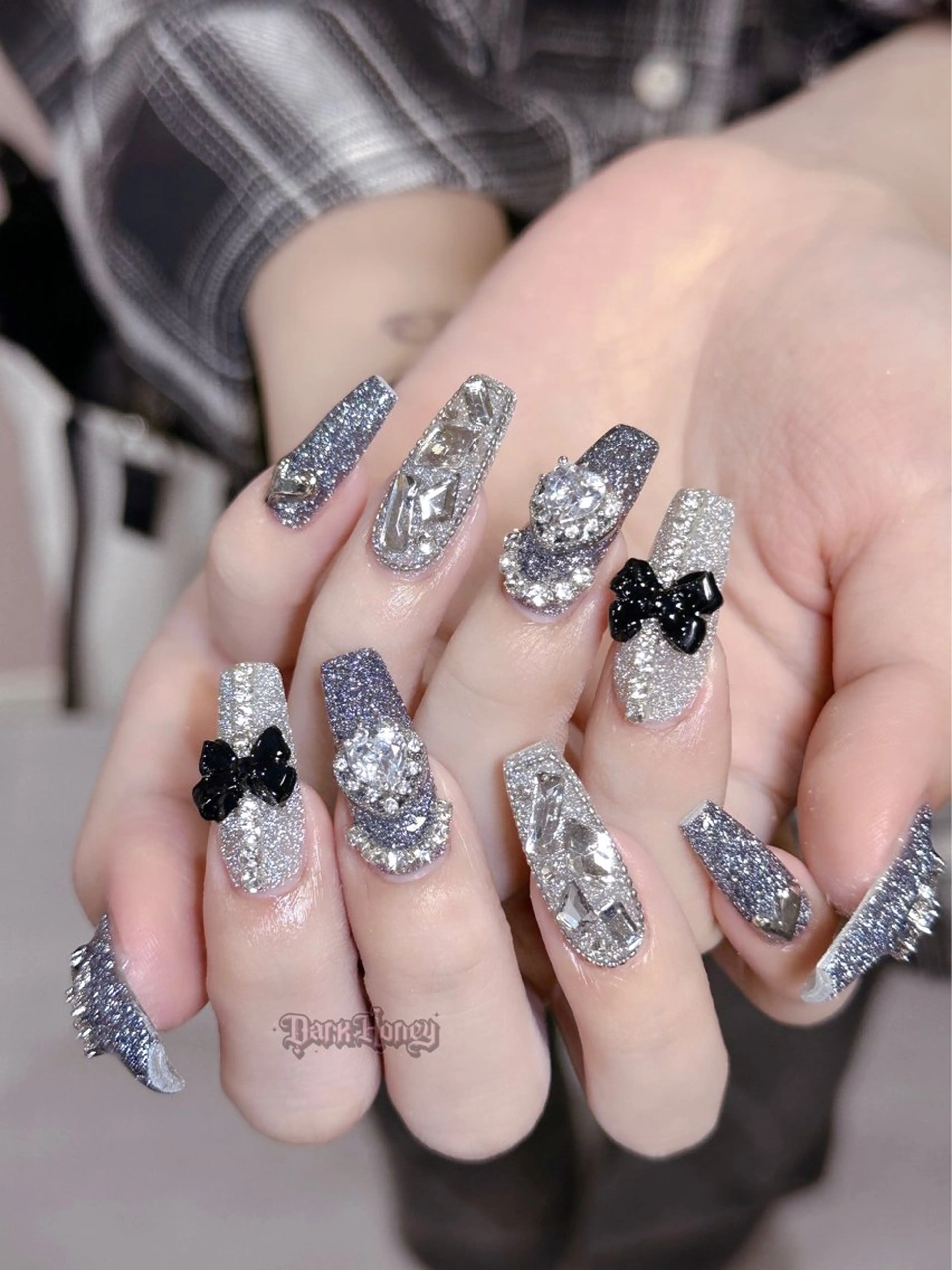 自爪✨🎀ややゴージャスアートやり放題(韓国風/バレエコア/ガーリー)¥10450の写真