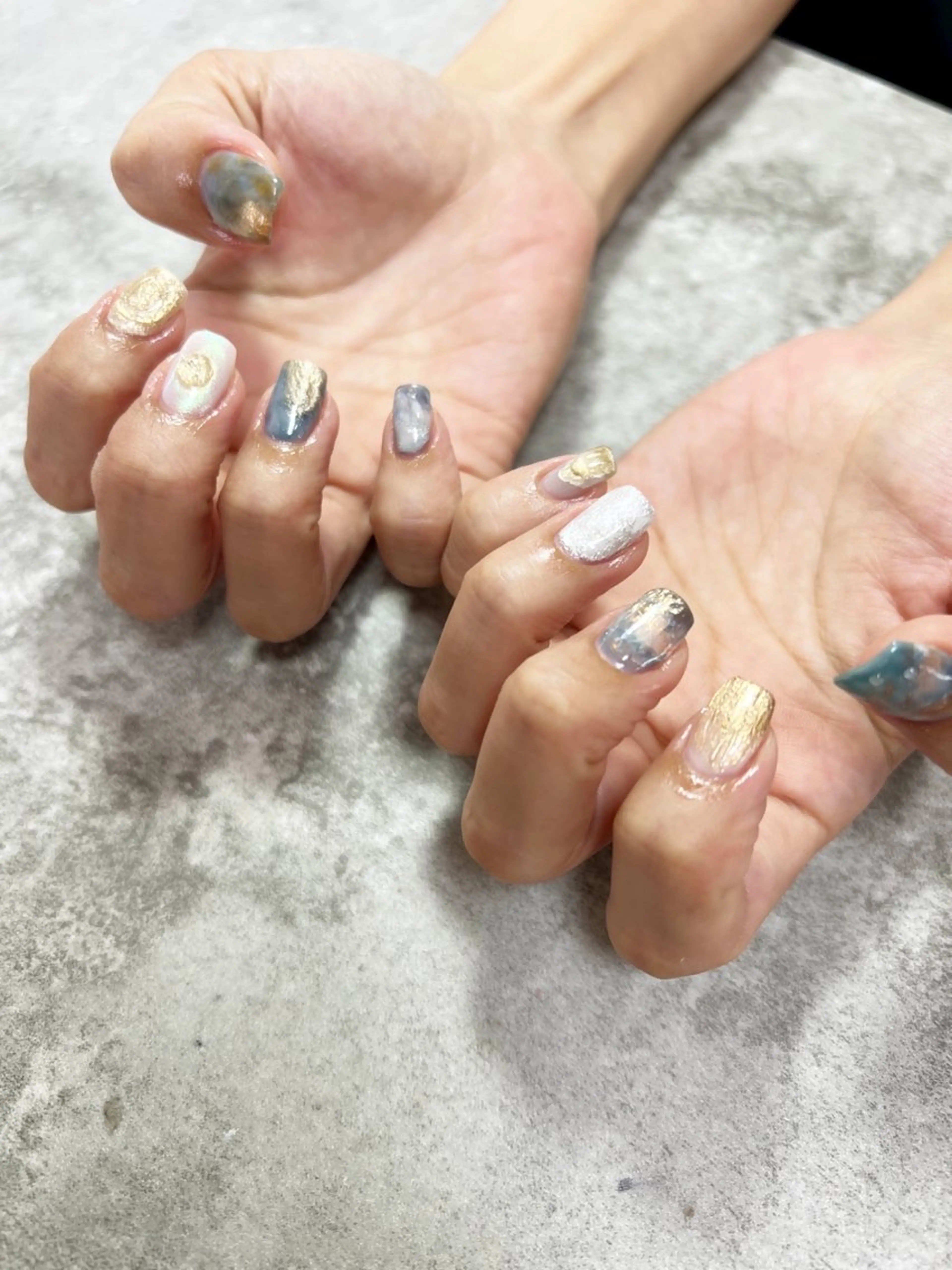 ネイル アートネイル ニュアンスネイル ハンドネイル Aura nailのネイルデザイン