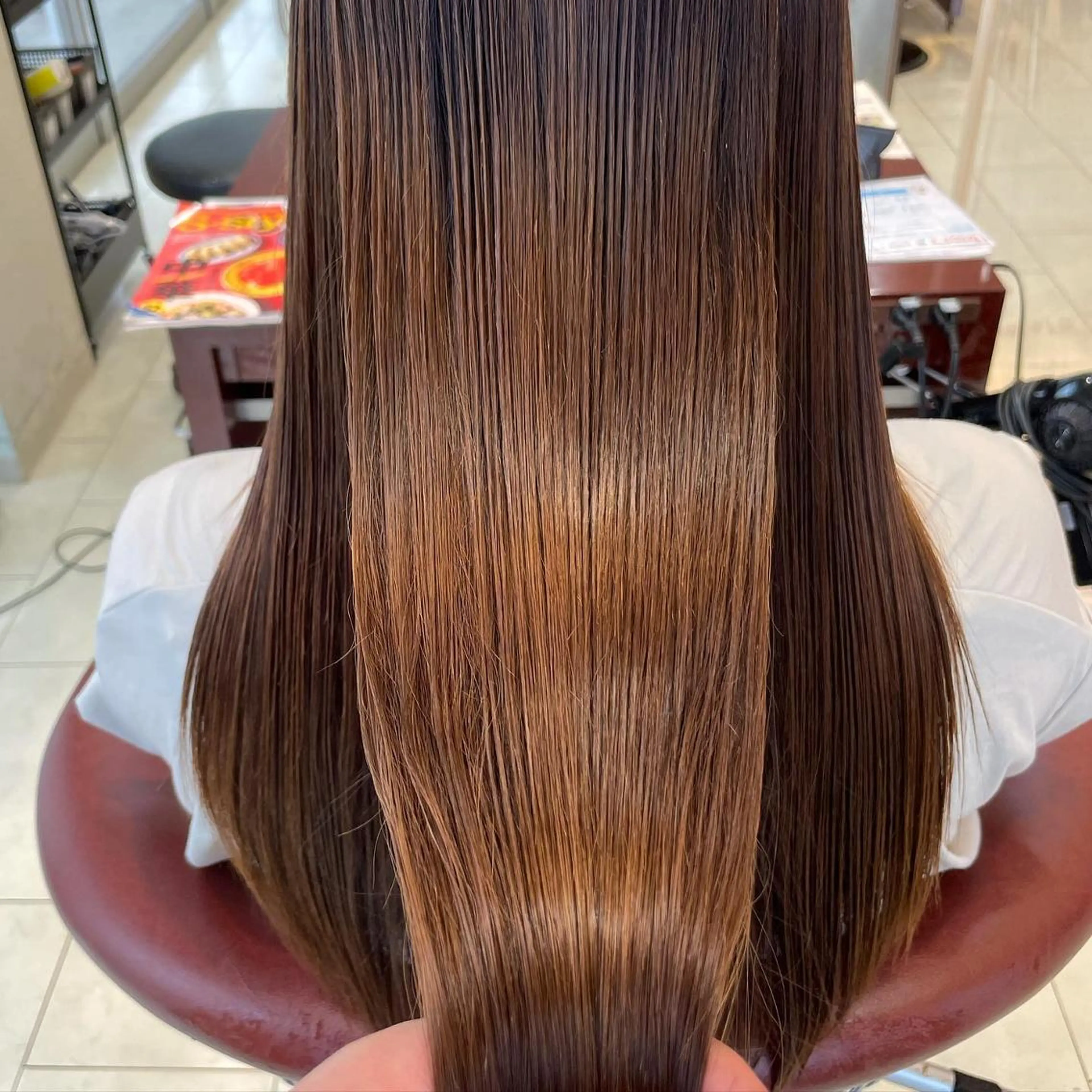 ミディアム カラー パーマ ヘアアレンジ メンズ キッズ マツエク・マツパ 髪質改善 縮毛矯正 トリートメント sara 荒井店のヘアスタイル