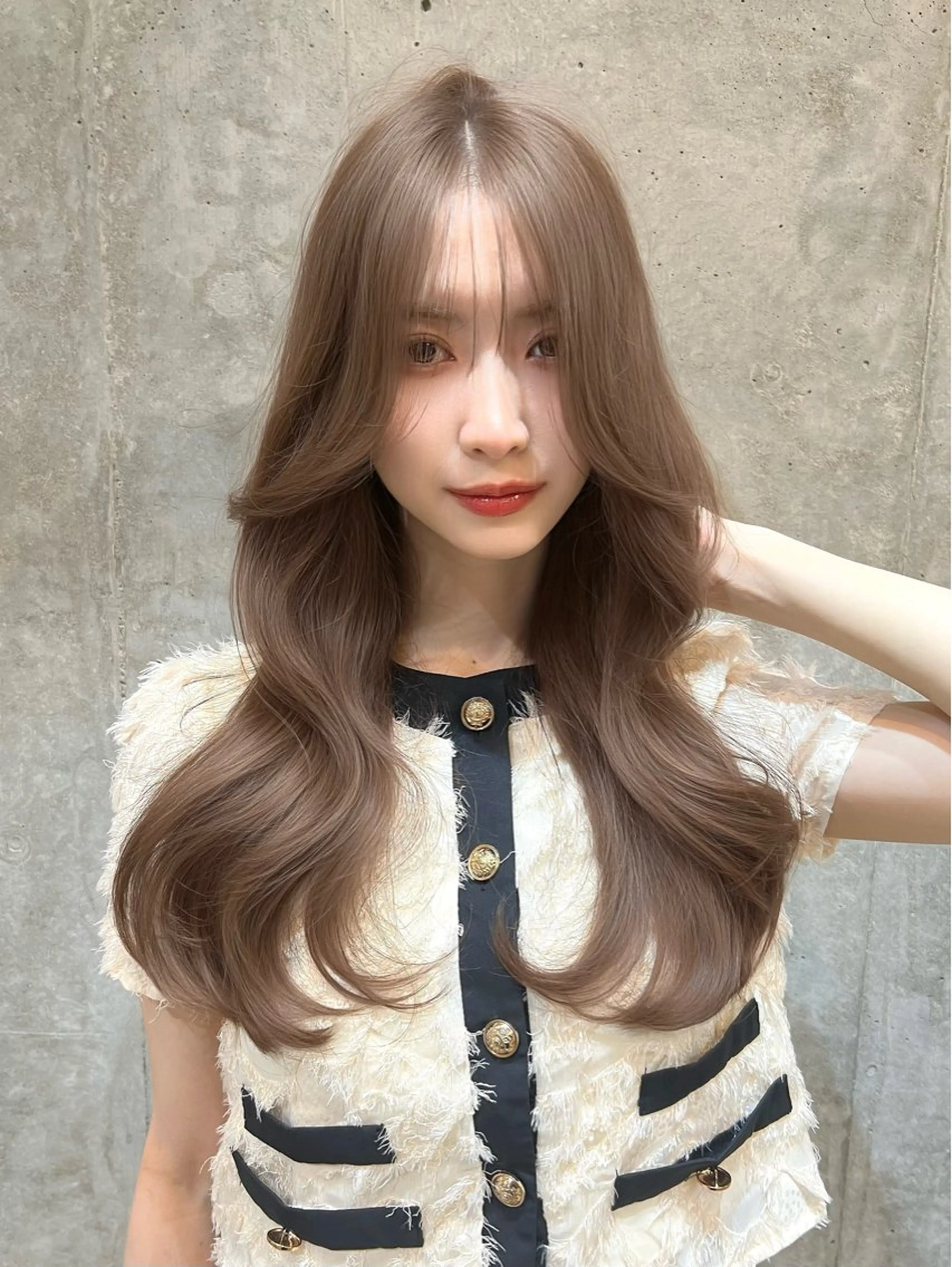 ロング カラー カット ヘアカラー トリートメント belle 表参道 terrace所属・抜きっぱなしブロンド /ハイトーン/カナタのヘアスタイル