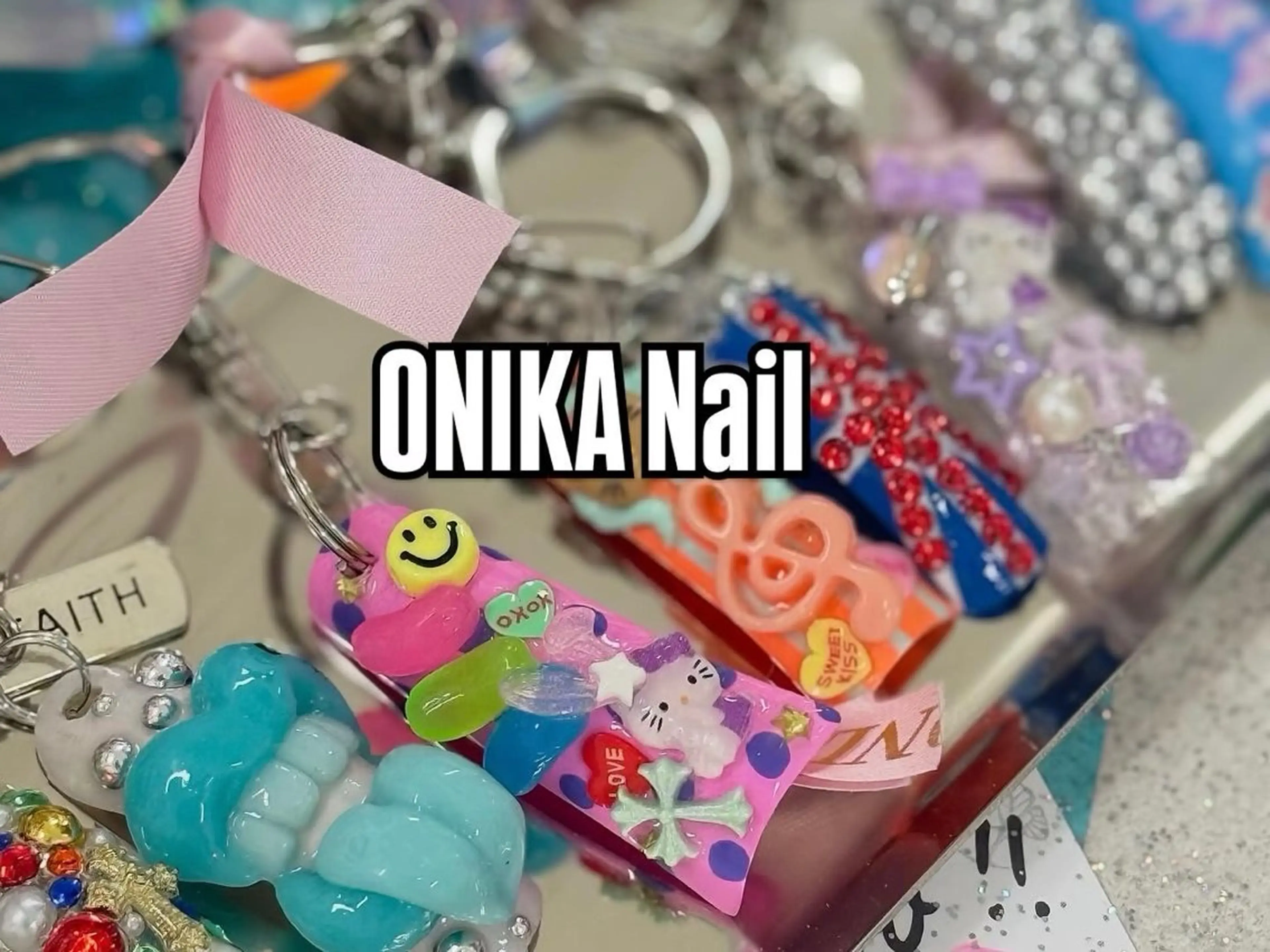 ネイル ブルー 韓国ネイル シンプルネイル ワンホンネイル ハンドネイル ハンドケア ONIKA Nail 青山通り店所属・ONIKA Nail 表参道A4🦋2分のネイルデザイン
