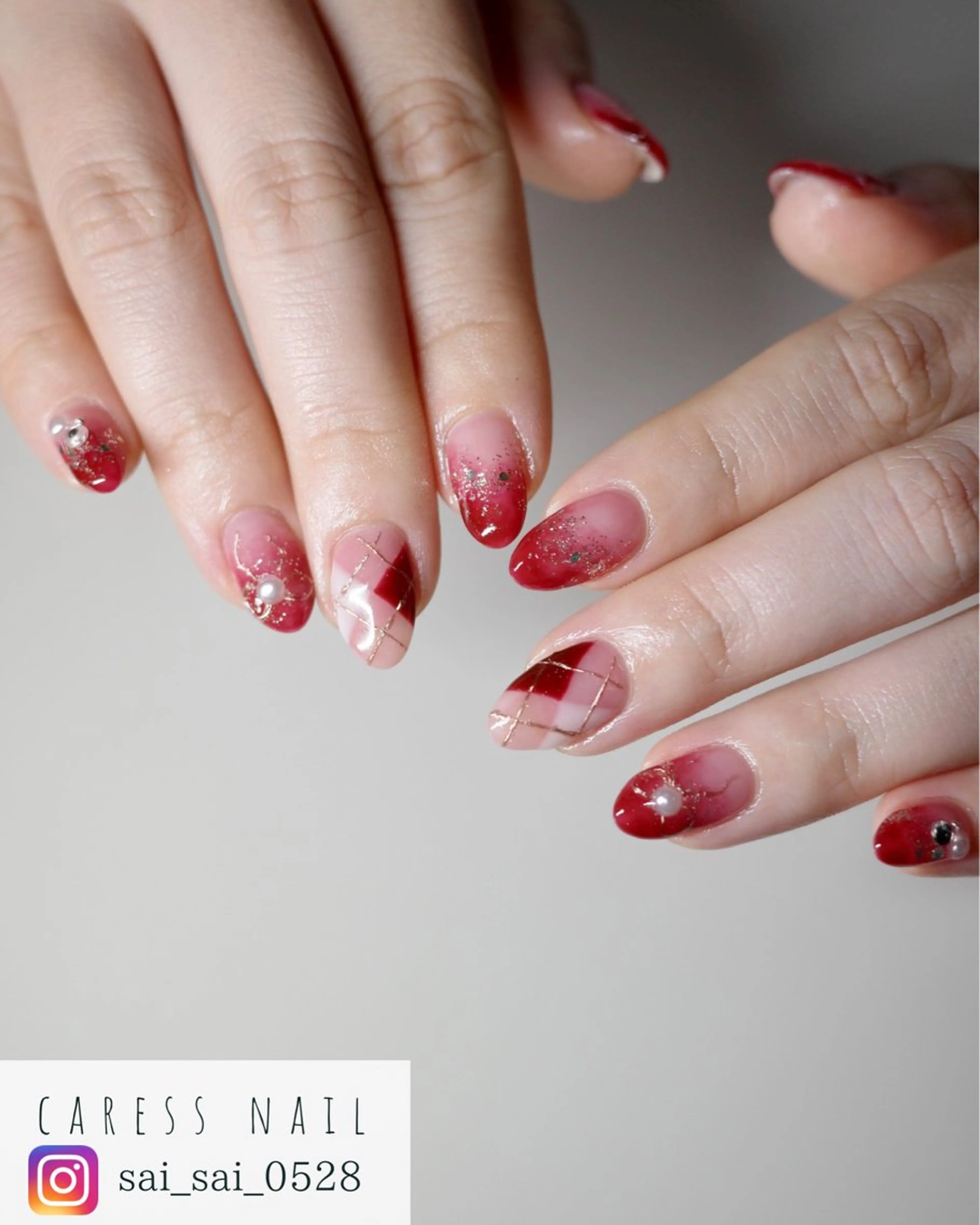 ネイル caress  nail カレスネイル　代々木上原所属・カレスネイル さいのネイルデザイン