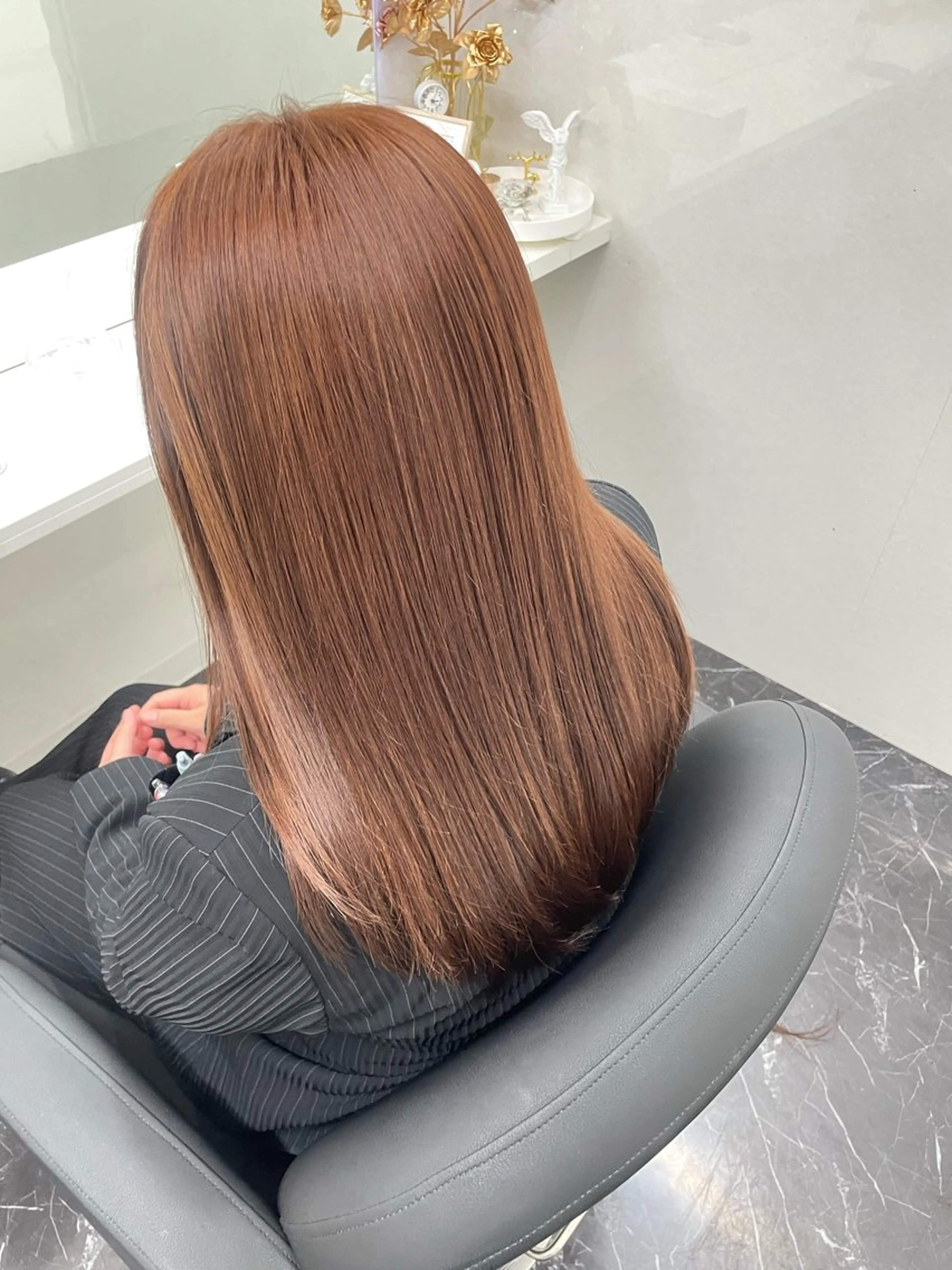 ロング カラー ブリーチ ブリーチなしカラー Blue所属・韓国ヘア🇰🇷 りさのヘアスタイル