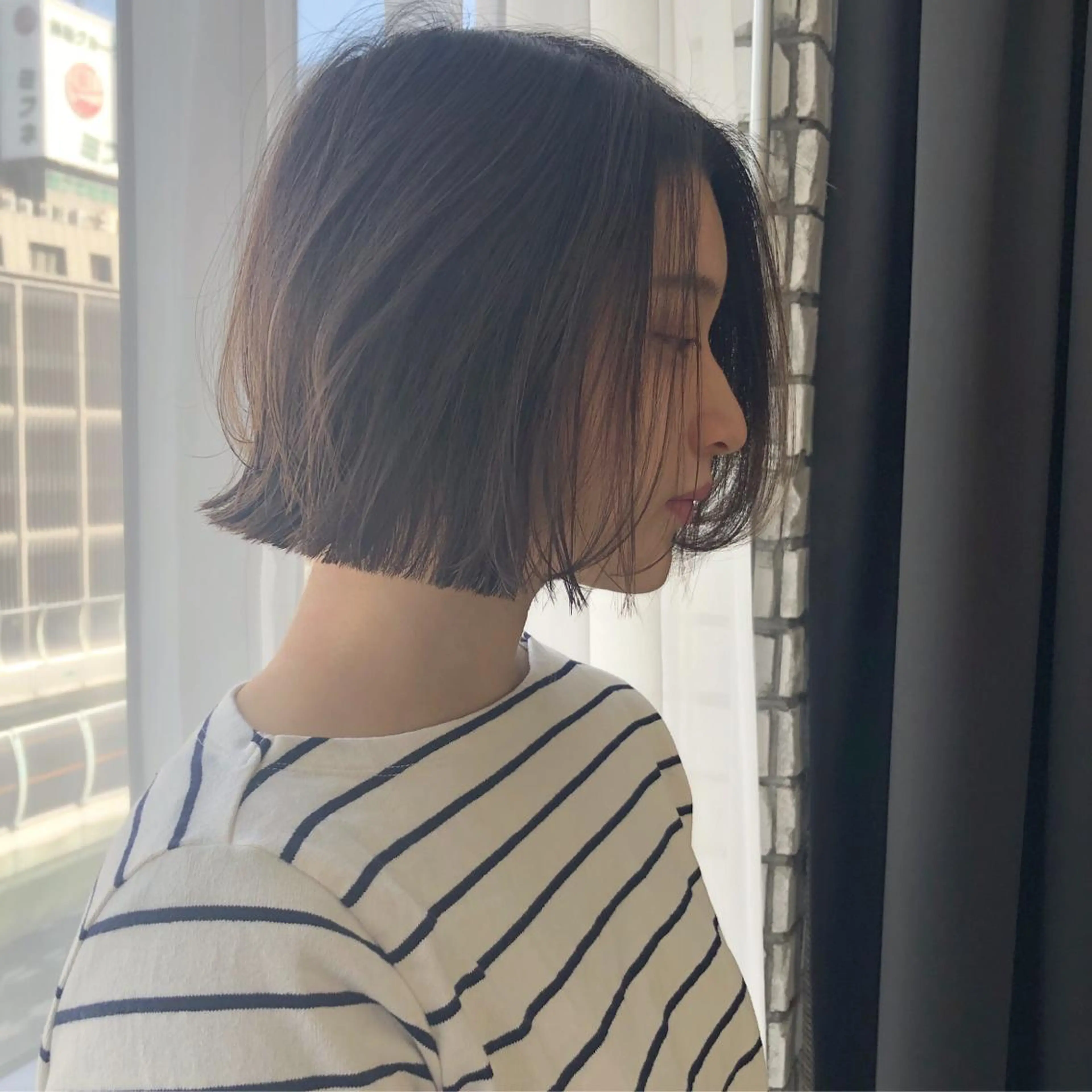 ミディアム ORIKA 美容室のヘアスタイル