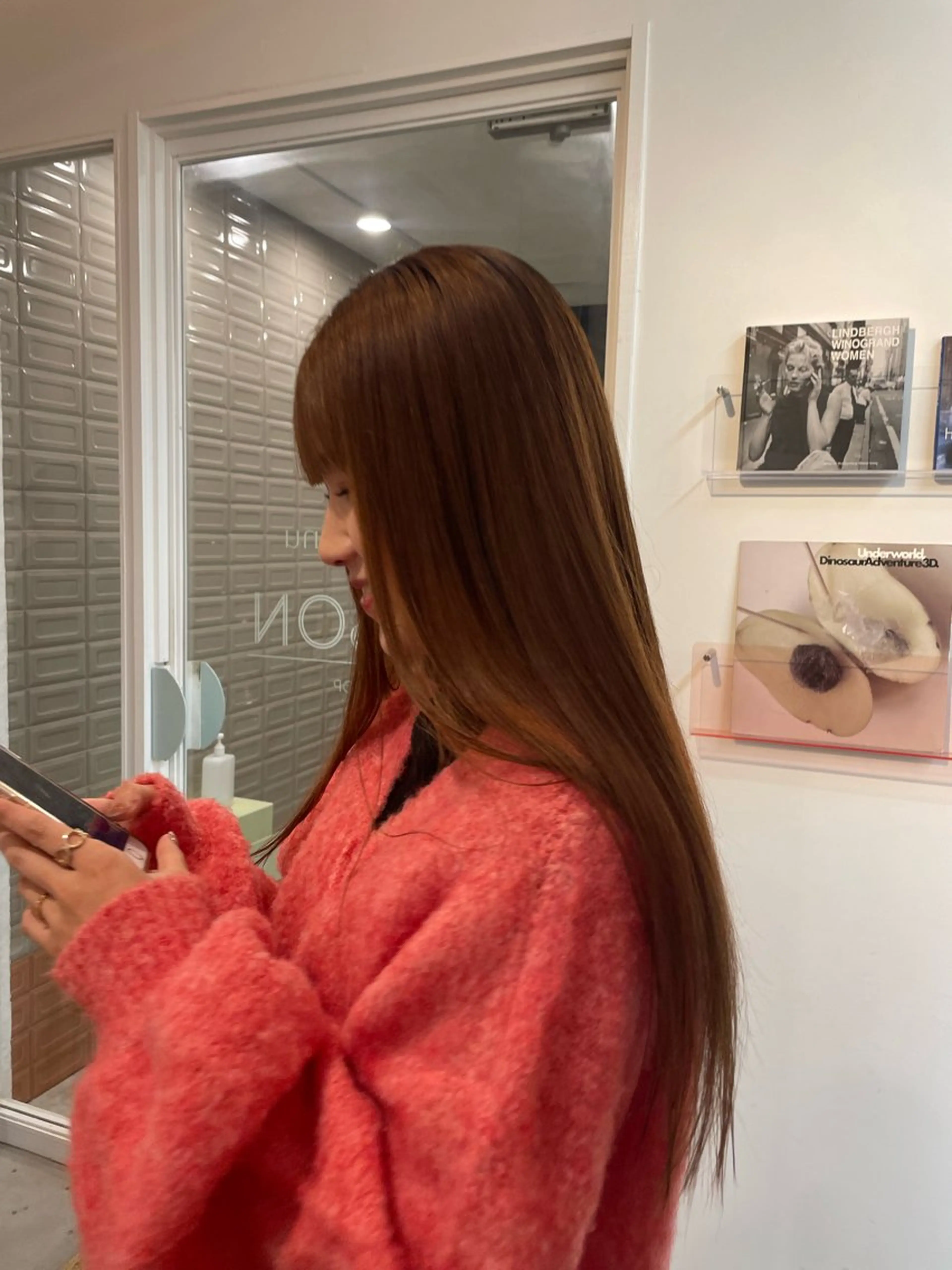 ロング 縮毛矯正 HITOMI ショートカットのヘアスタイル