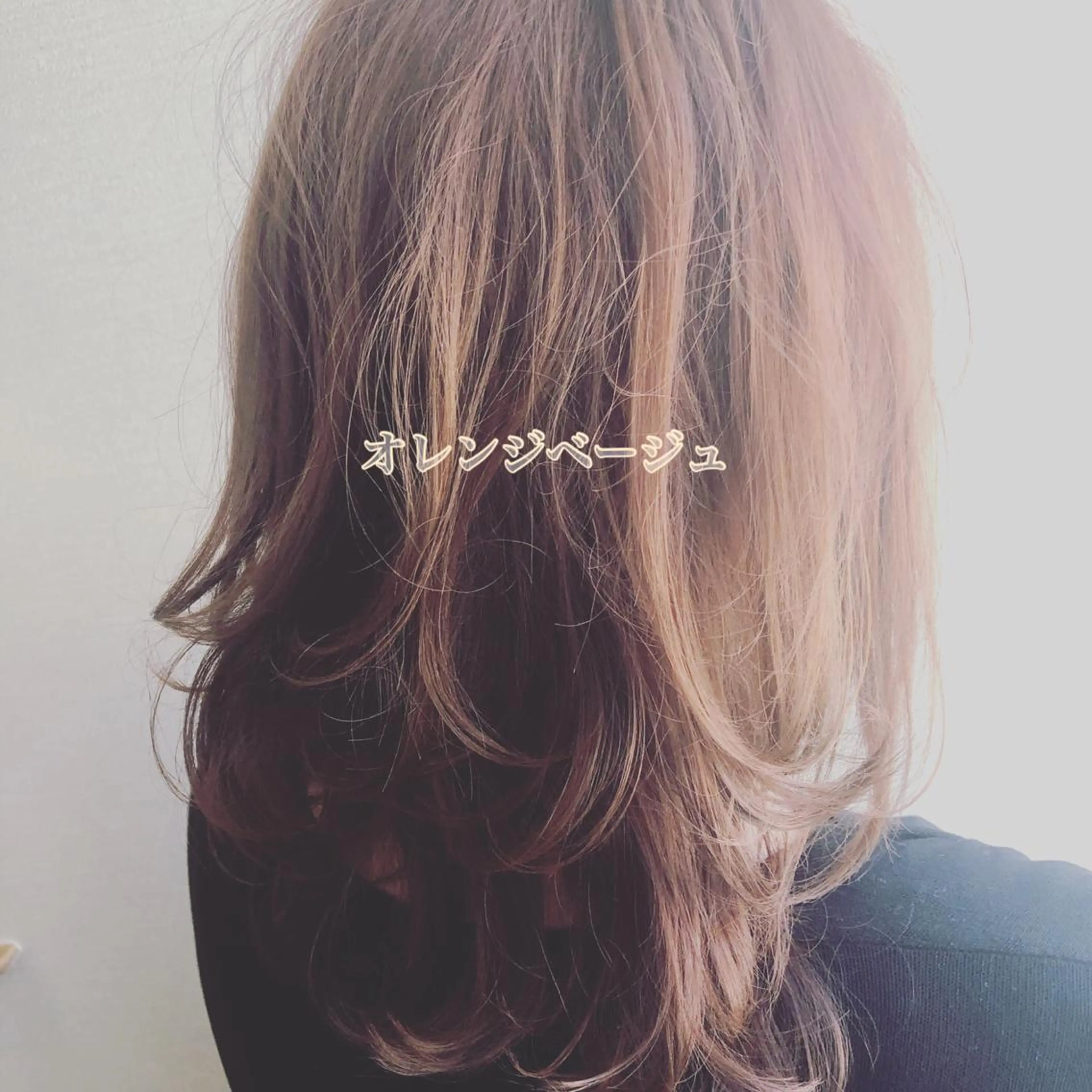 セミロング カラー noppo所属・NOPPO 和泉市 美容室／奥村　飛鳥のヘアスタイル