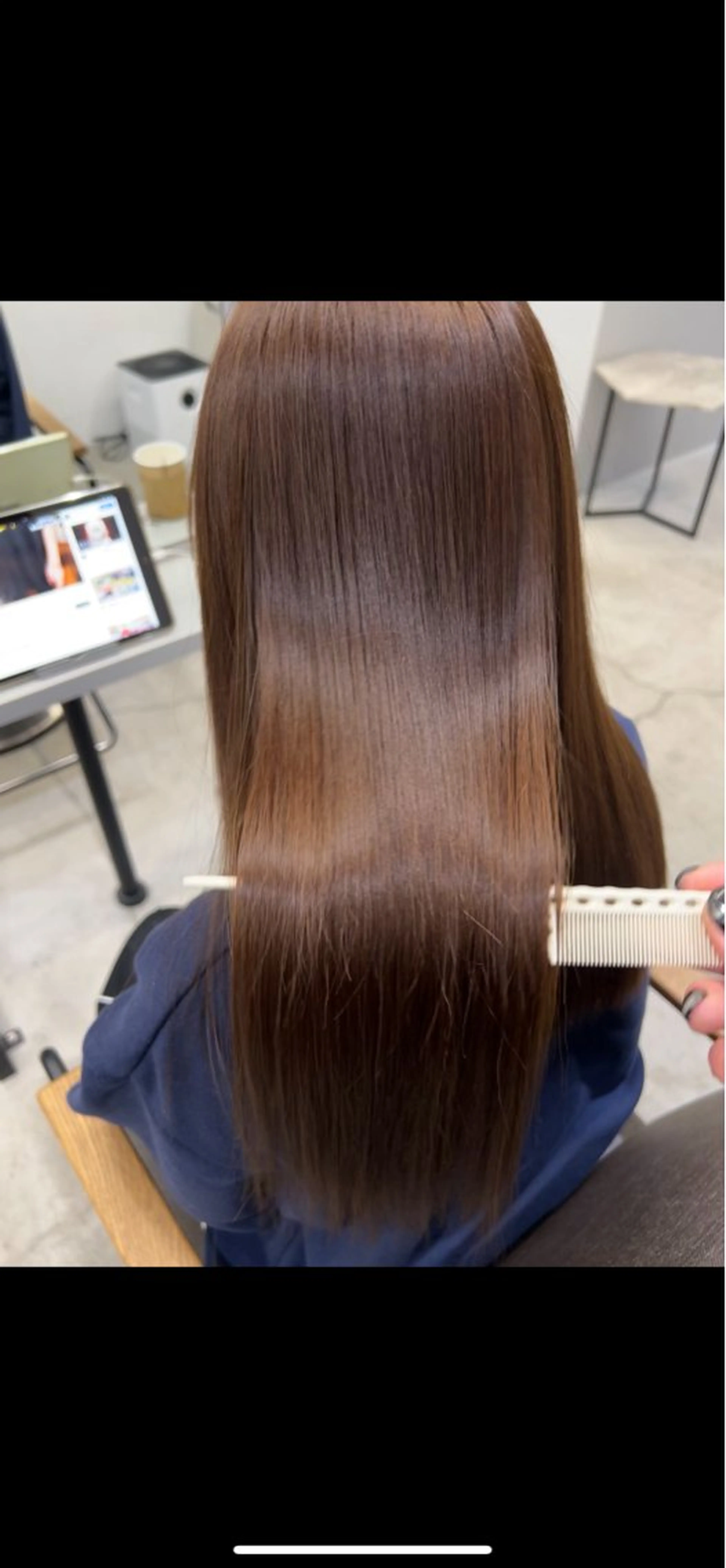 セミロング カット 縮毛矯正 トリートメント ✨毛髪診断で絶対綺麗 ✨美髪艶髪専門✨高浪のヘアスタイル