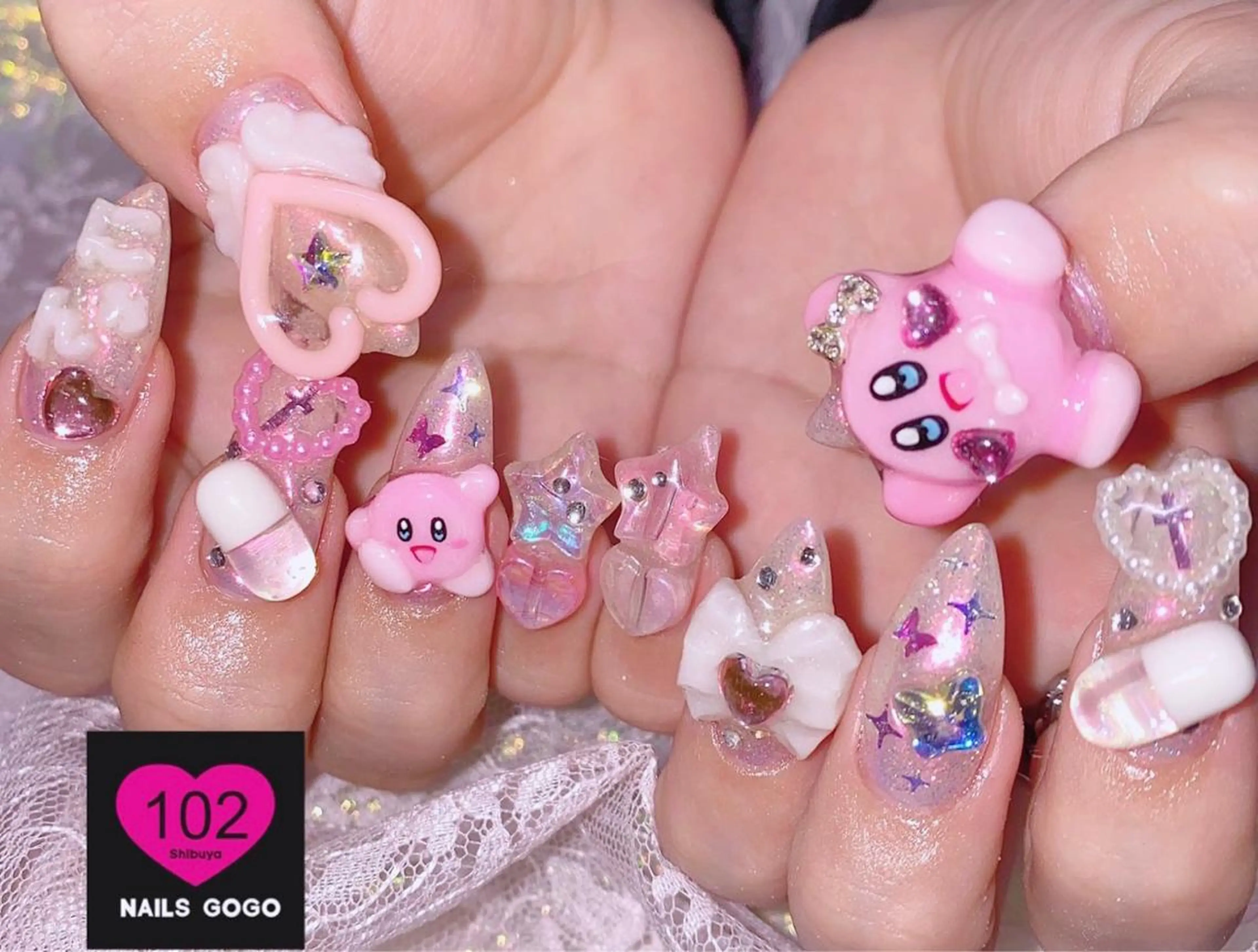 ネイル 成人式 スカルプネイル NAILSGOGO shibuyaのネイルデザイン