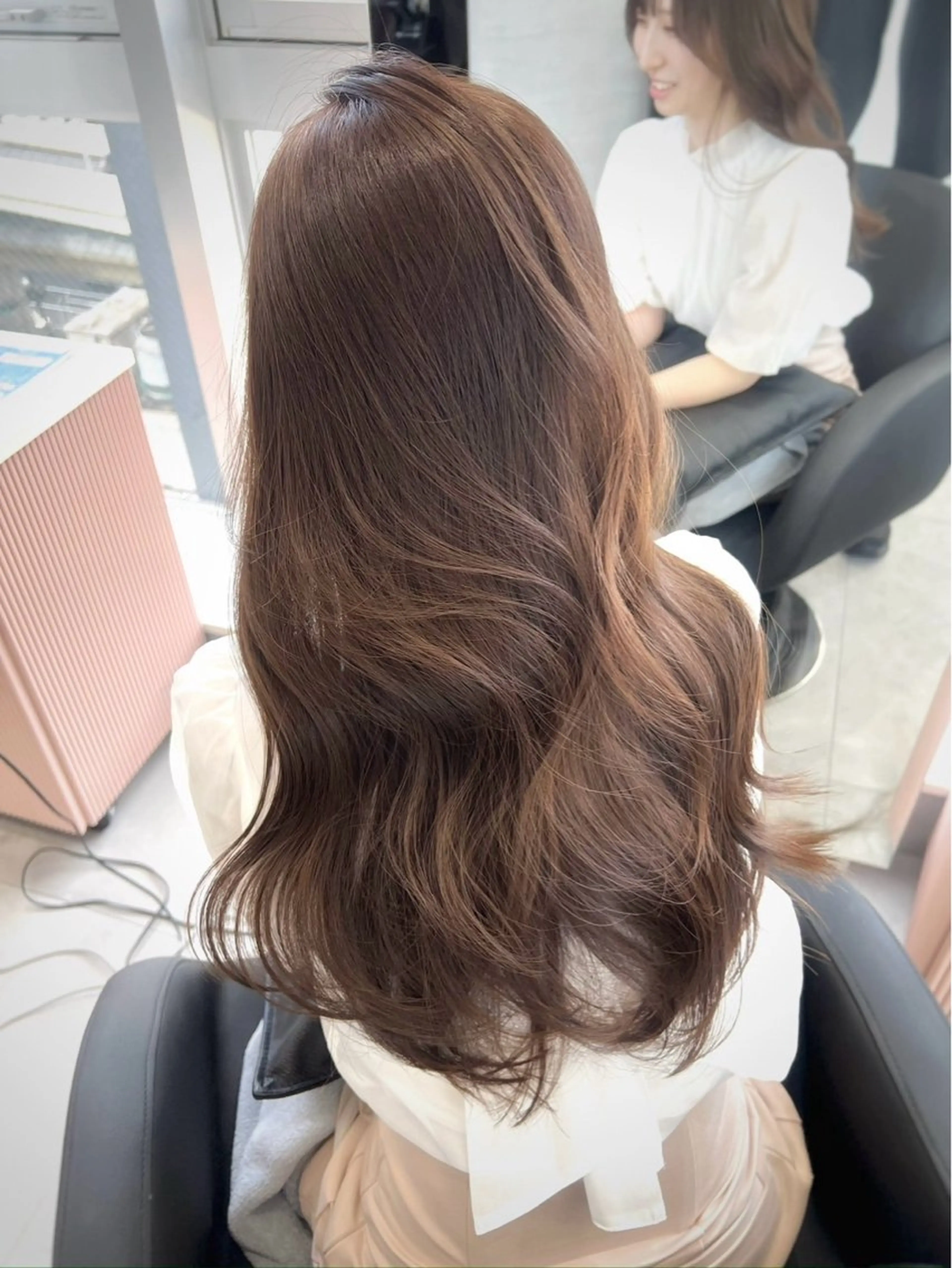 ロング カラー カット ヘアカラー ︎🌟韓国レイヤー キタダリクト🫧のヘアスタイル