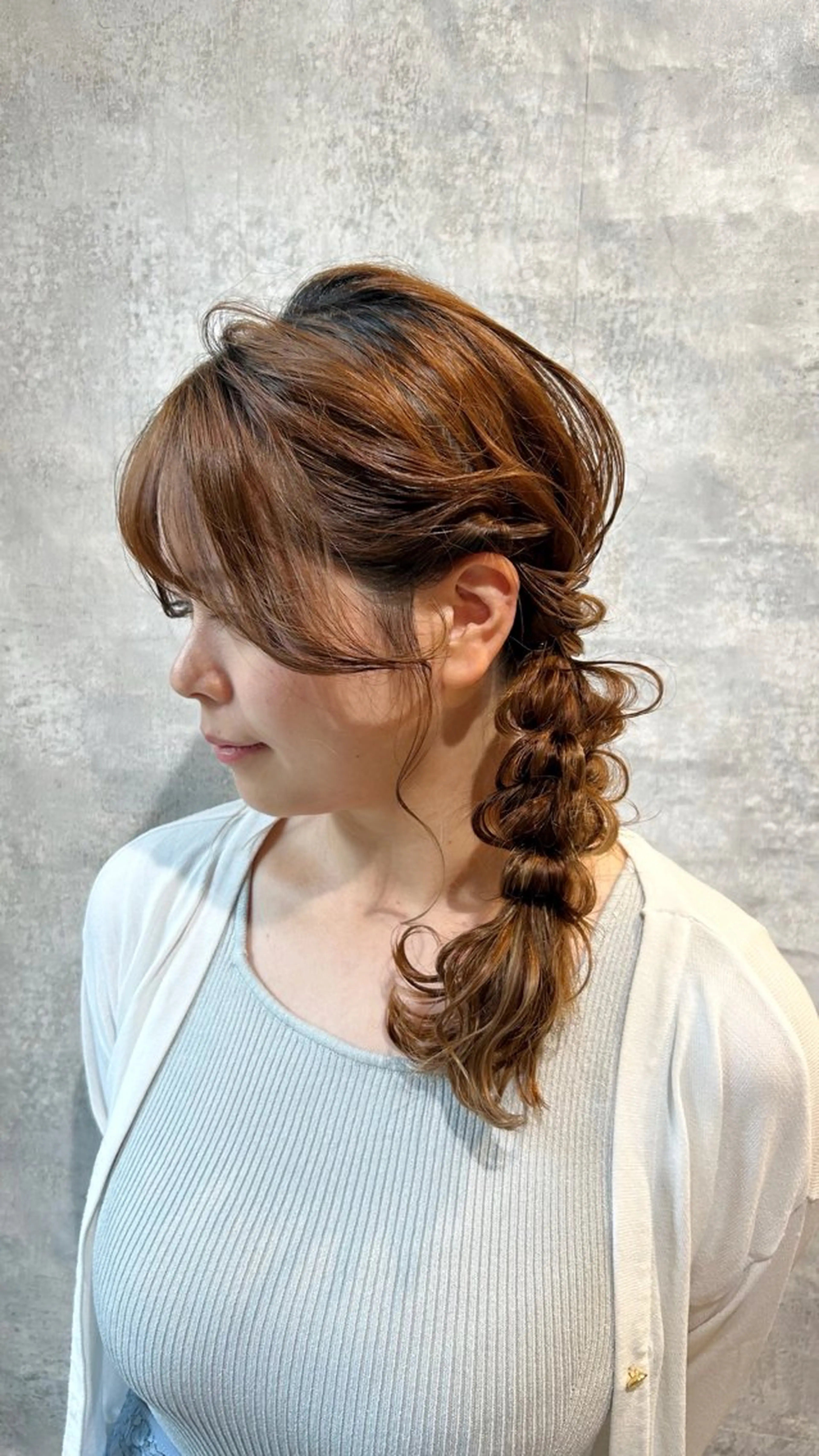 セミロング ヘアアレンジ ヘアセット 透明感カラー/ネイル COCORO🎀☘️のヘアスタイル