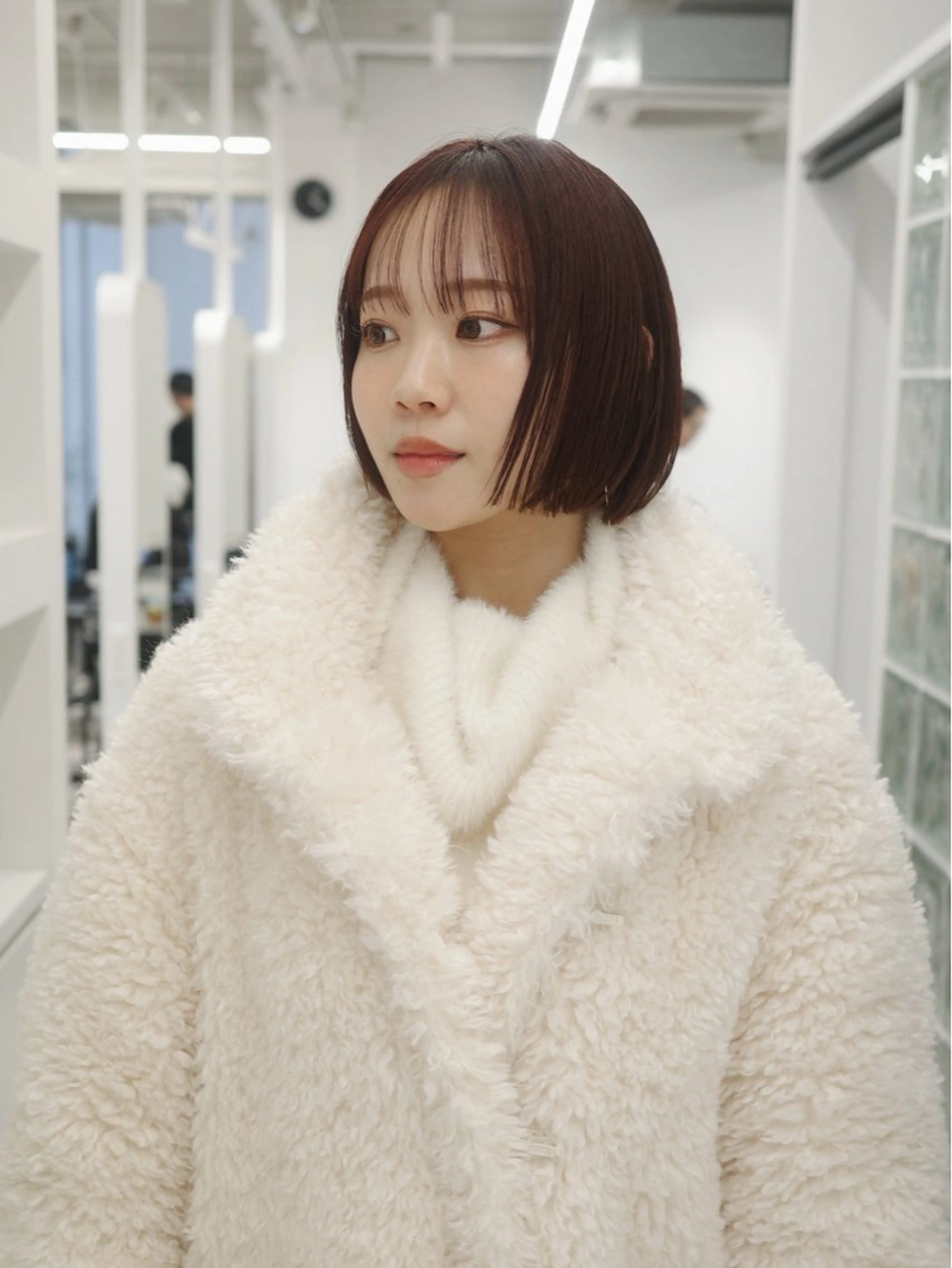 ショート カラー ボブ カット ヘアカラー 🌱ぱつっと/ボブ 🌱のヘアスタイル