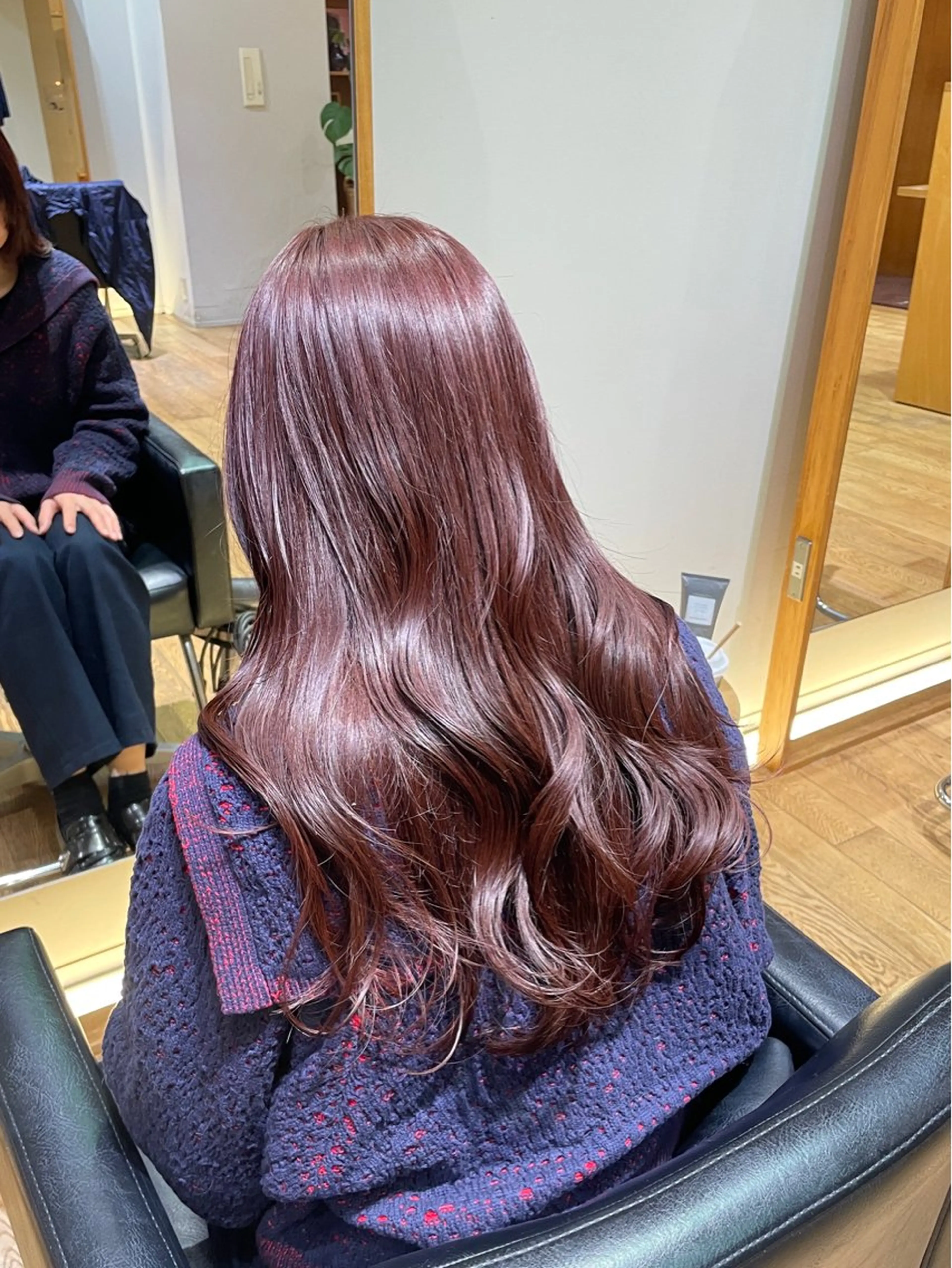 ロング カラー 透明感カラー ラベンダーカラー ピンクカラー ピンクラベンダー カット ヘアカラー トリートメント 縮毛矯正/レイヤー /ひかるのヘアスタイル