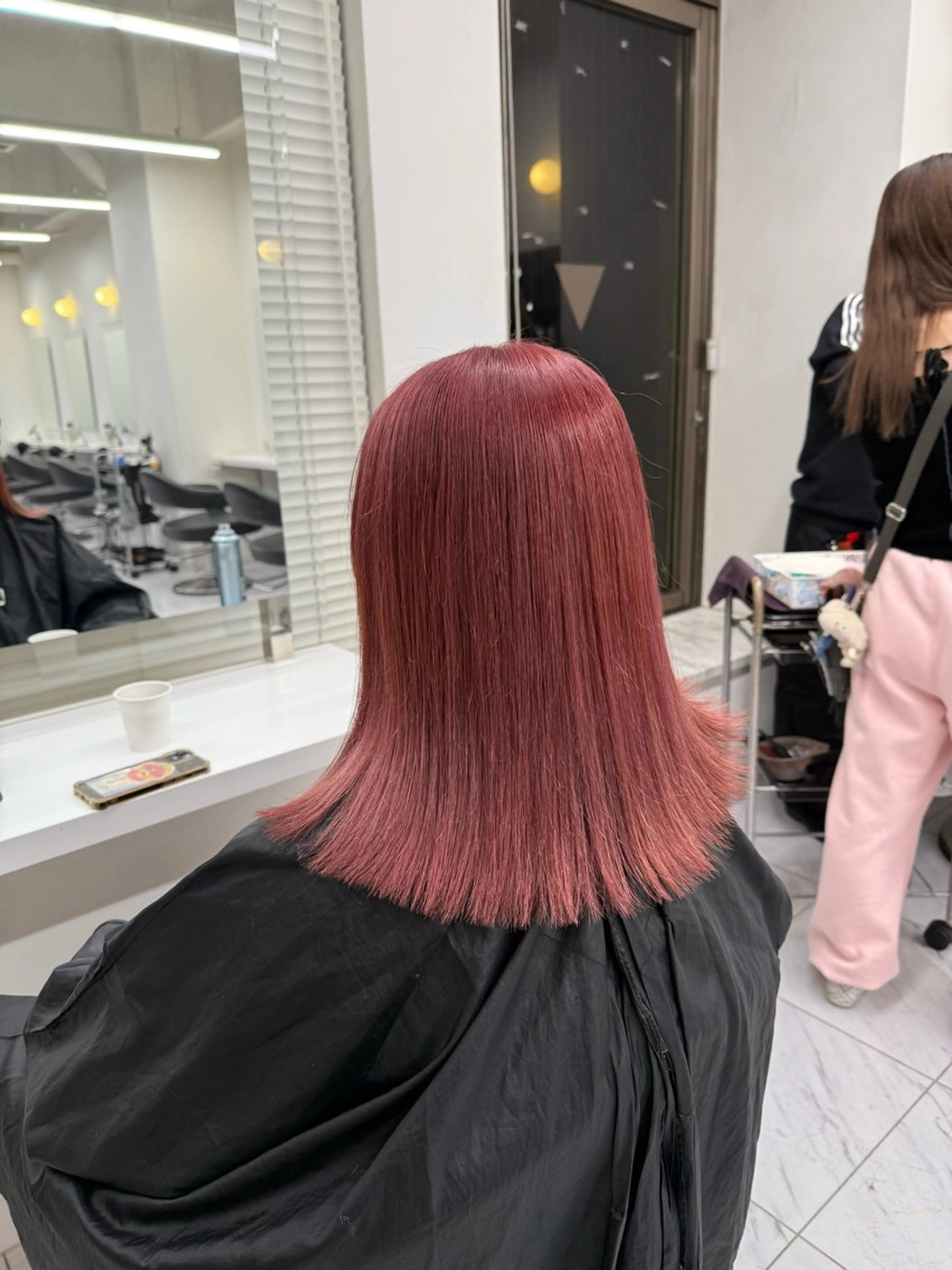 セミロング カラー ヘアアレンジ ヘアカラー トリートメント ヘアセット 💗横浜美容室 💗HARUNAのヘアスタイル