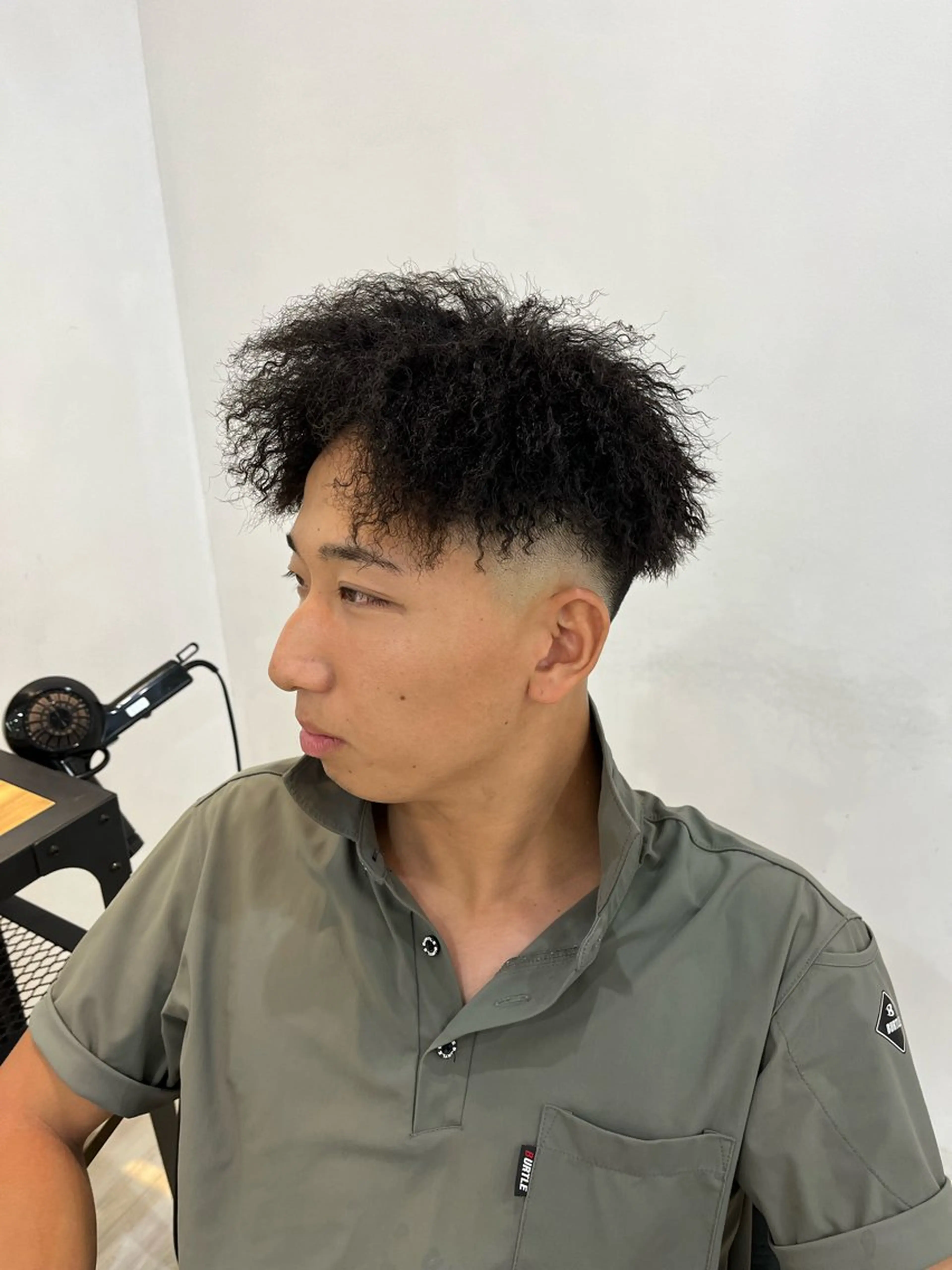 ショート パーマ メンズ Utata  literie所属・嵯峨 大地／パーマ／ ハード系／特殊系のヘアスタイル