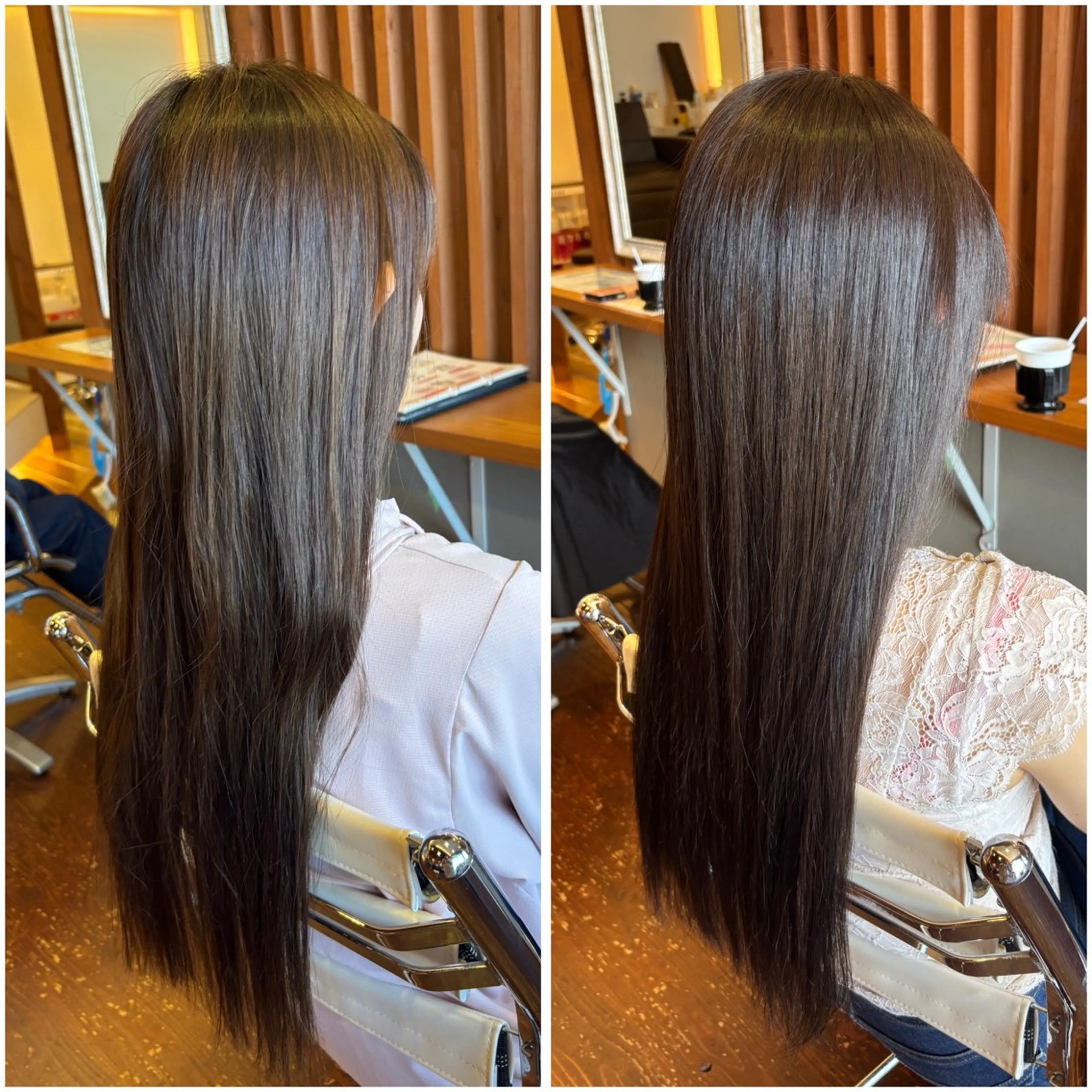 ロング カラー ヘアカラー トリートメント peal ark いろはのヘアスタイル