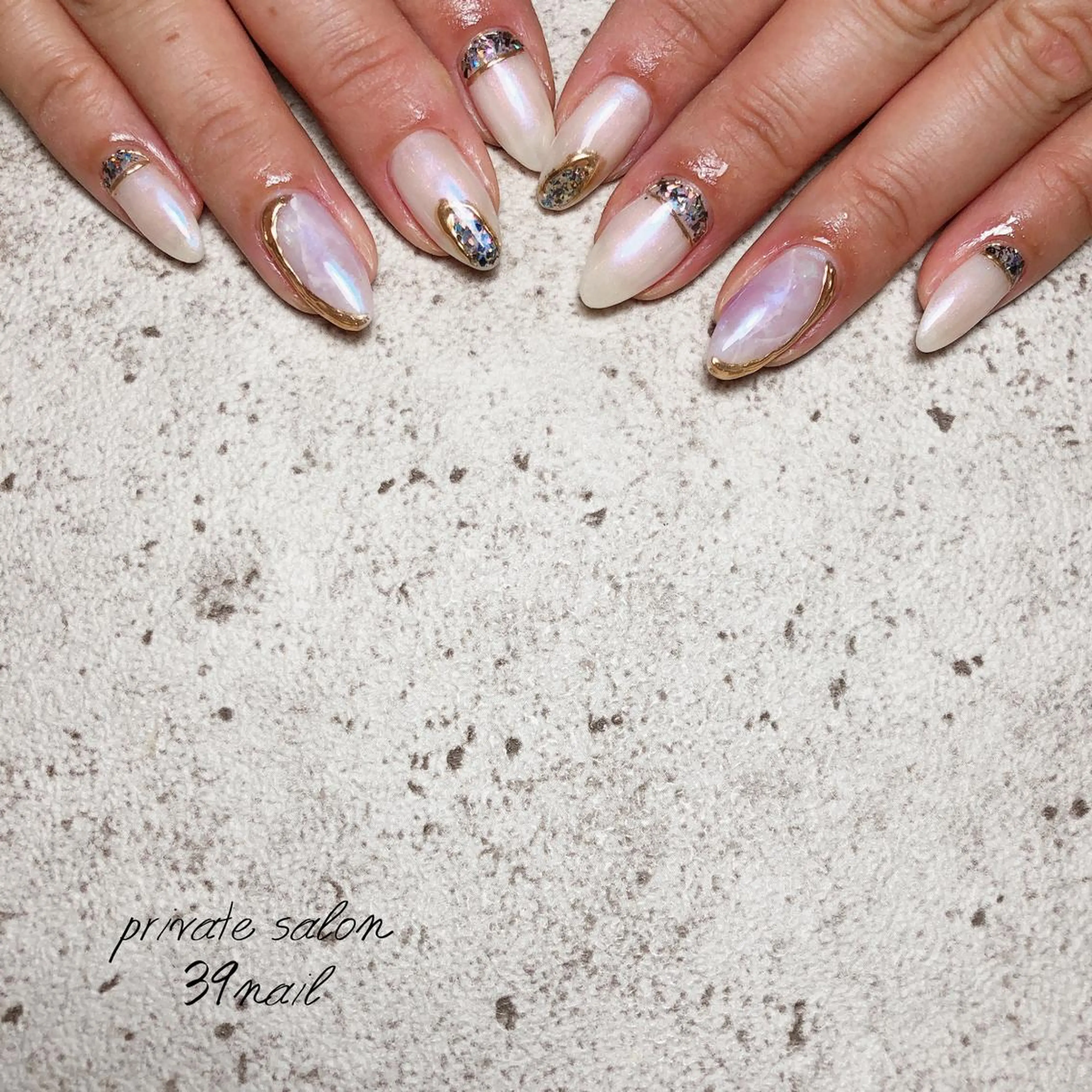ミディアム ネイル ハンドネイル 京橋 【39nail】のネイルデザイン