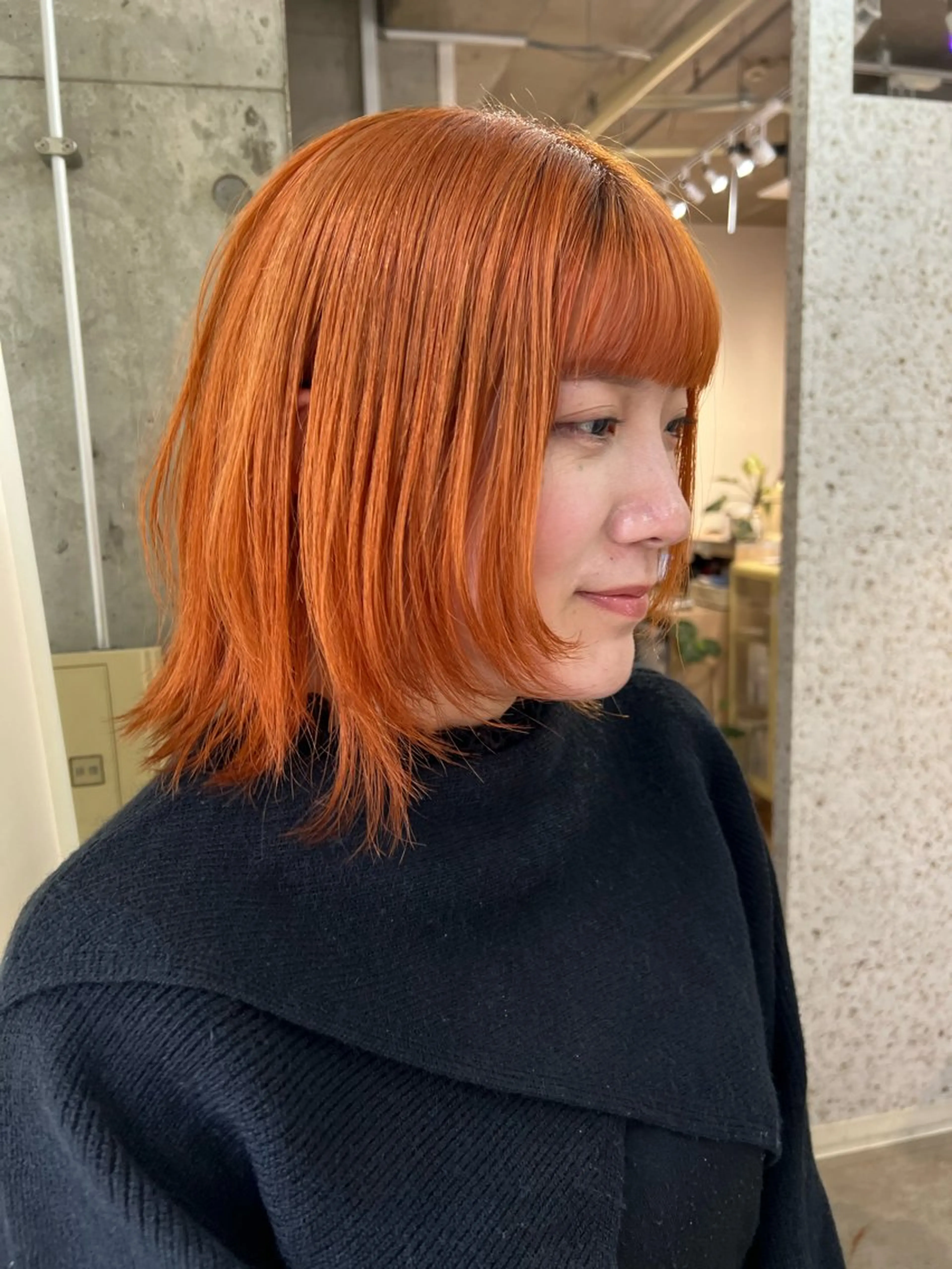 ミディアム カラー オレンジ Ayaka🩰🎀 ガーリー/暖色♡のヘアスタイル