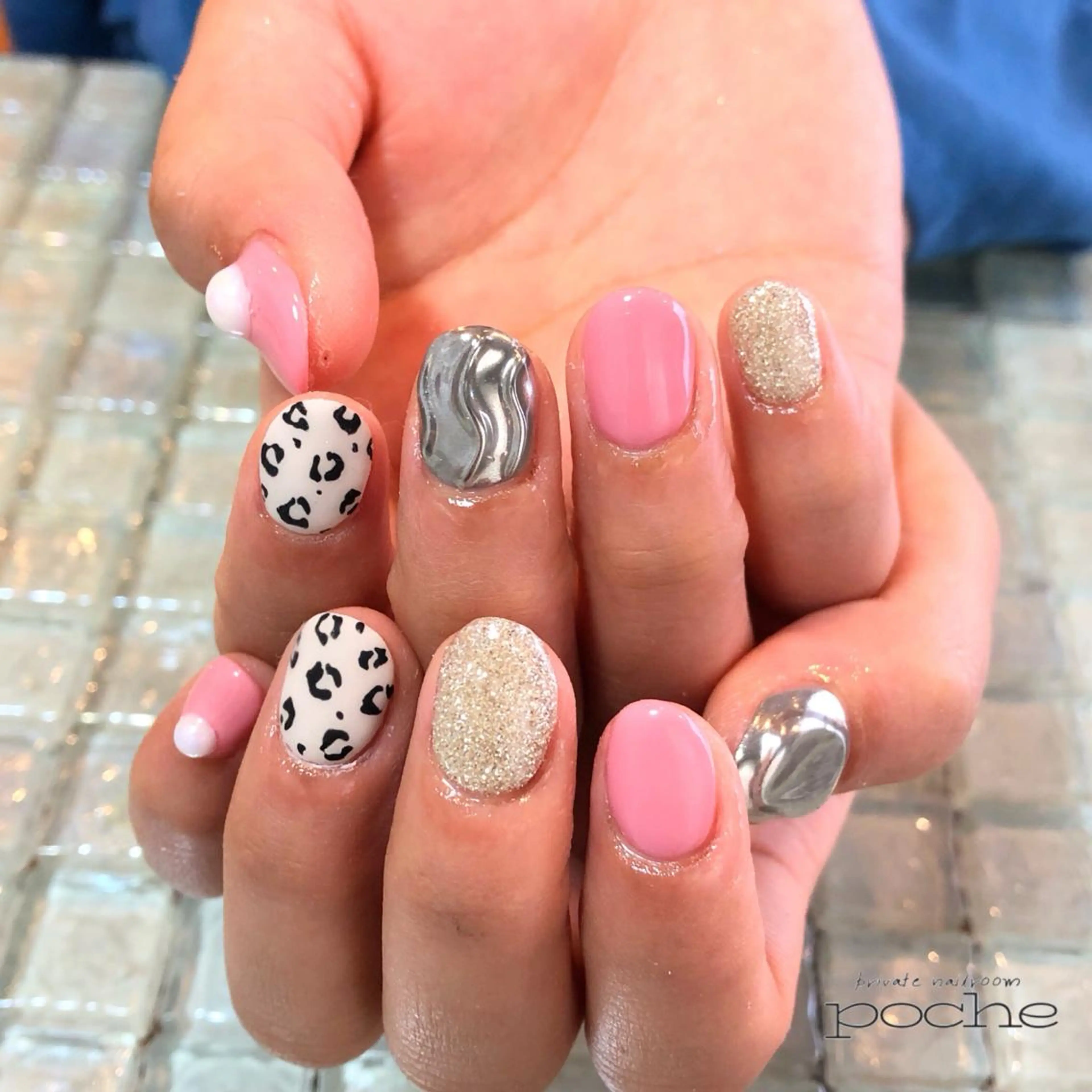 ネイル アニマル柄 ハンドネイル 工藤 理恵のネイルデザイン