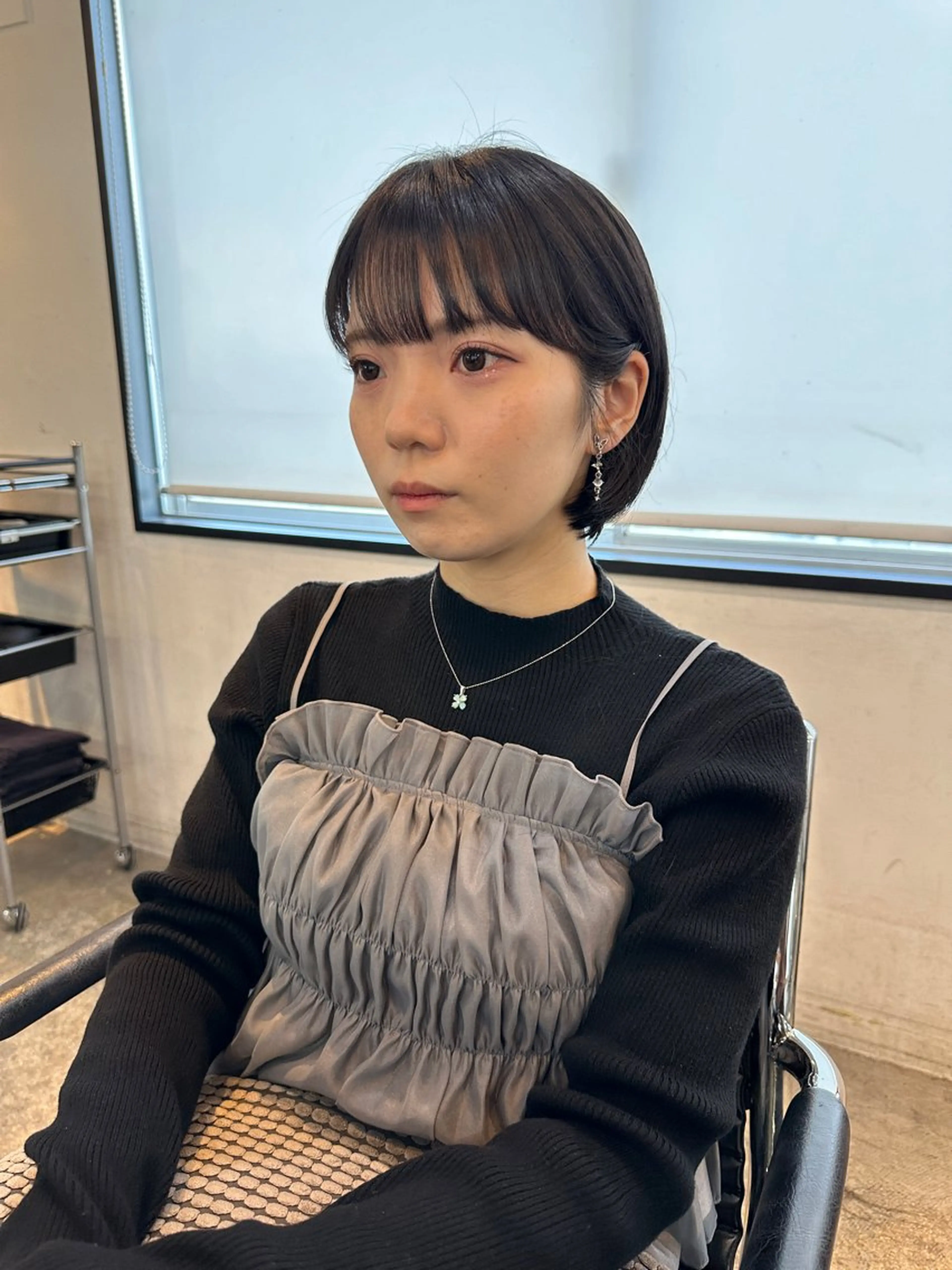 ショート カラー ヘアアレンジ ショートヘア カット トリートメント stylist/蛯谷 珠里のヘアスタイル