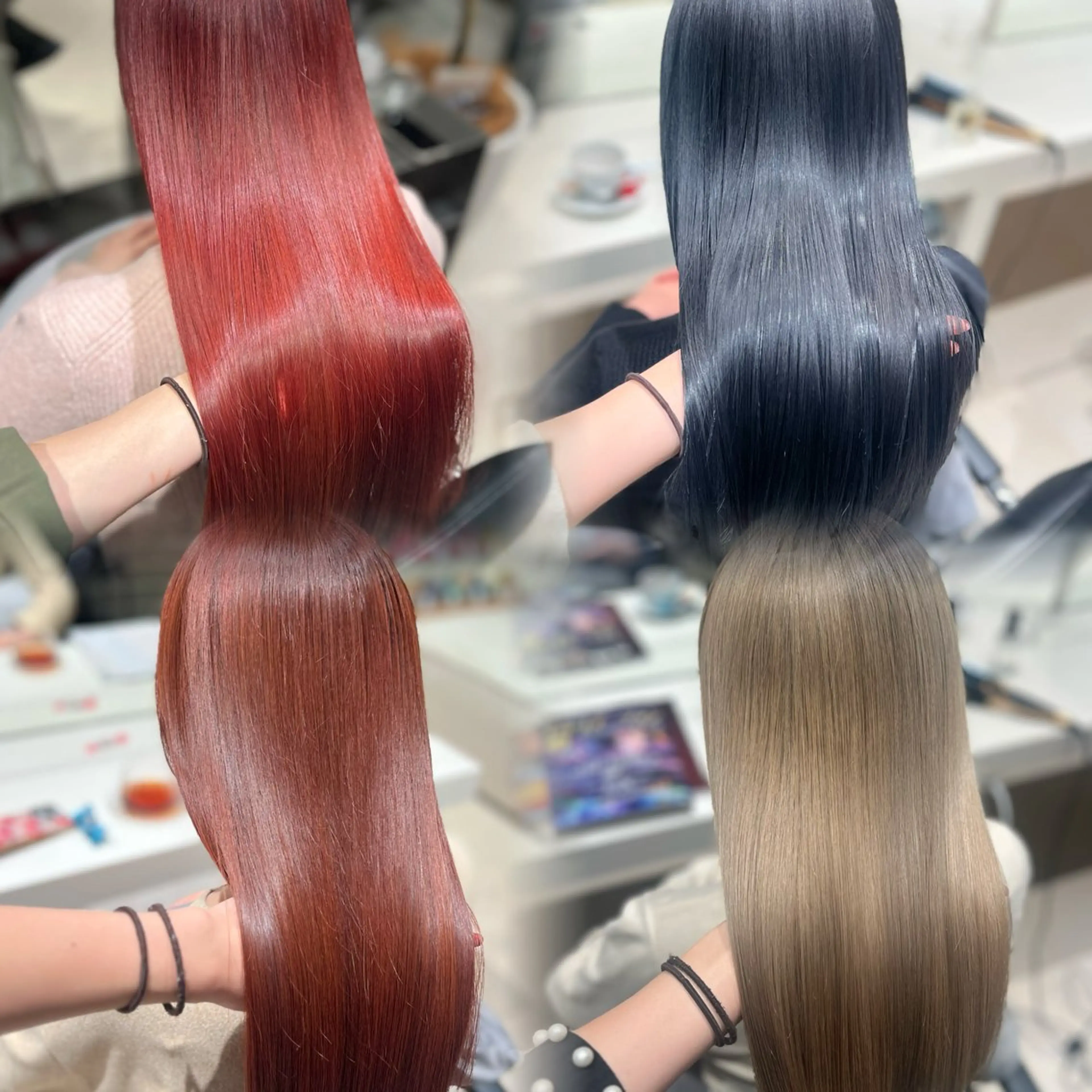 ロング ヘアカラー トリートメント 髪質改善/ブリーチ ツヤ髪/shiinaのヘアスタイル