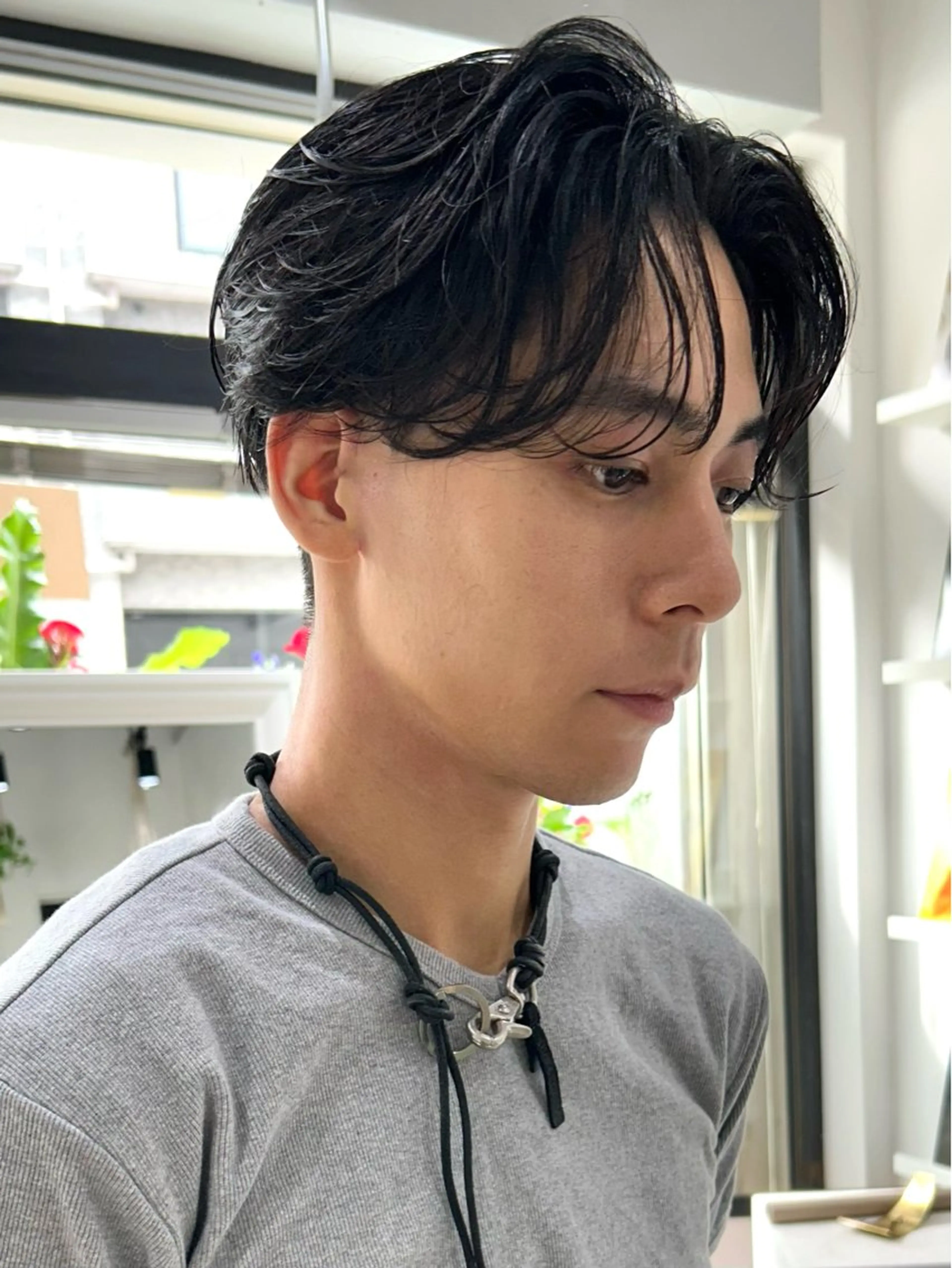 【大バズり中◎】メンズカット+曲がる縮毛矯正の写真