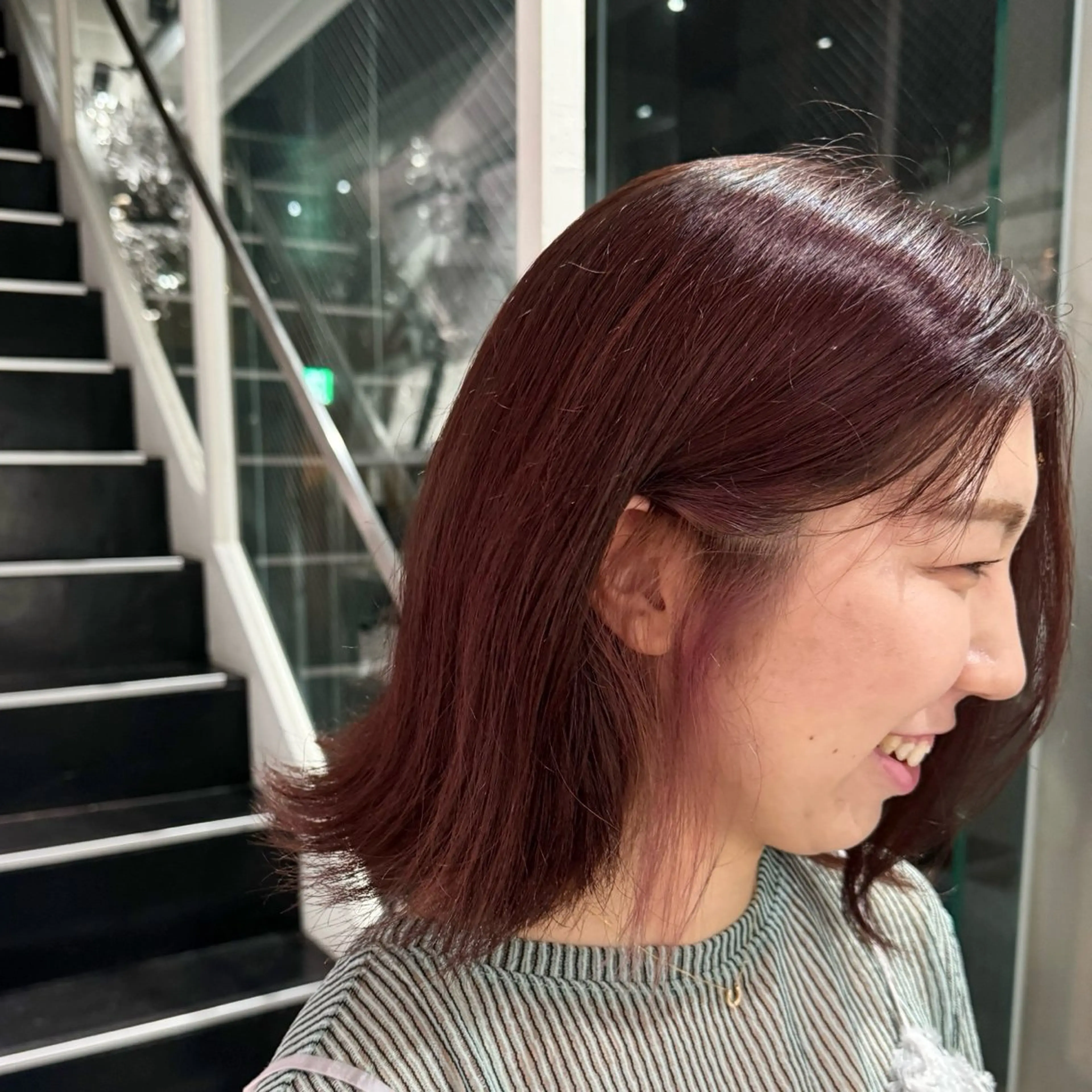 ミディアム カラー ピンクカラー ヘアカラー トリートメント mao/ブリーチ ハイトーンカラーのヘアスタイル