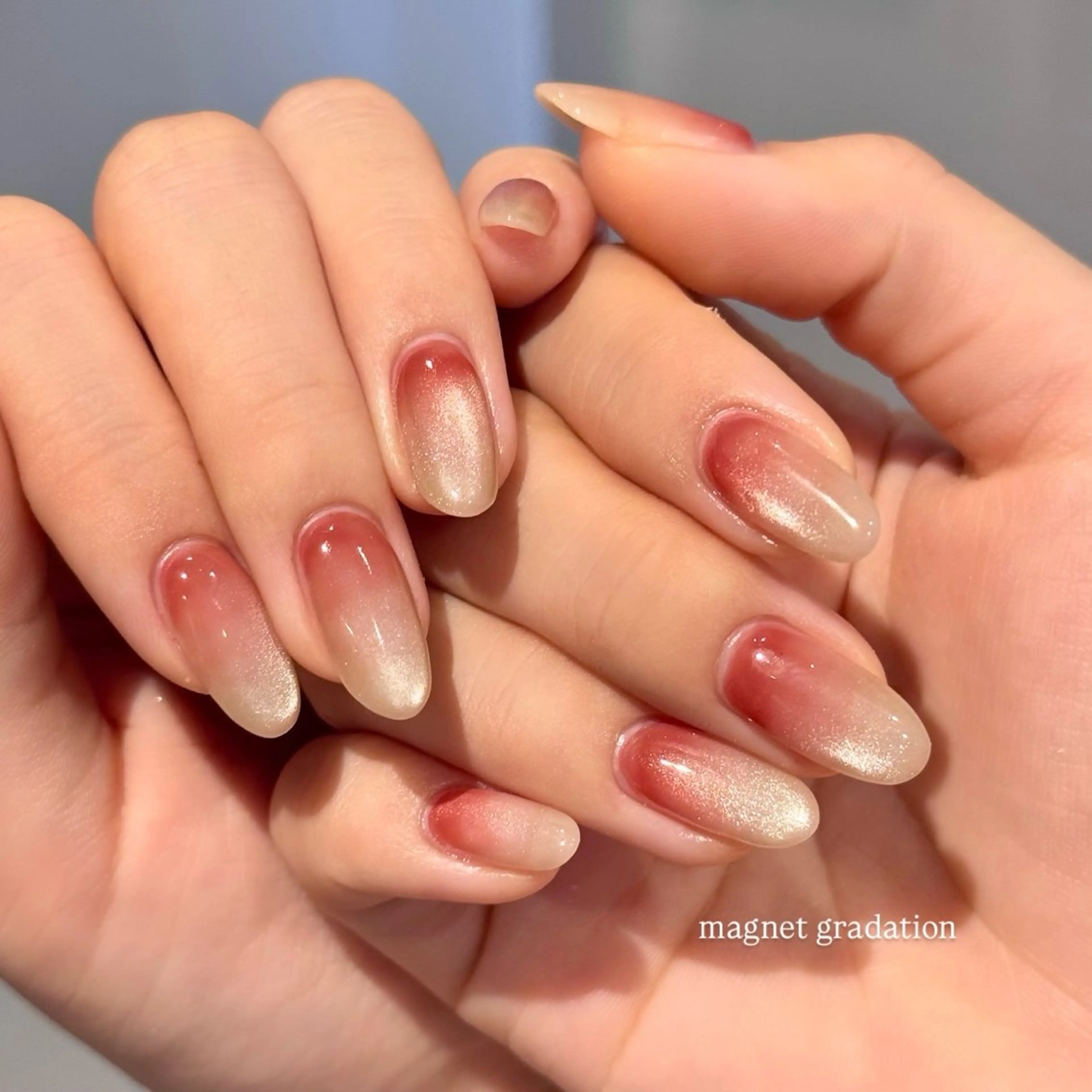 ネイル グラデーション マグネットネイル ハンドネイル ハンドケア 【 enn 】 Uzuka Yukaのネイルデザイン