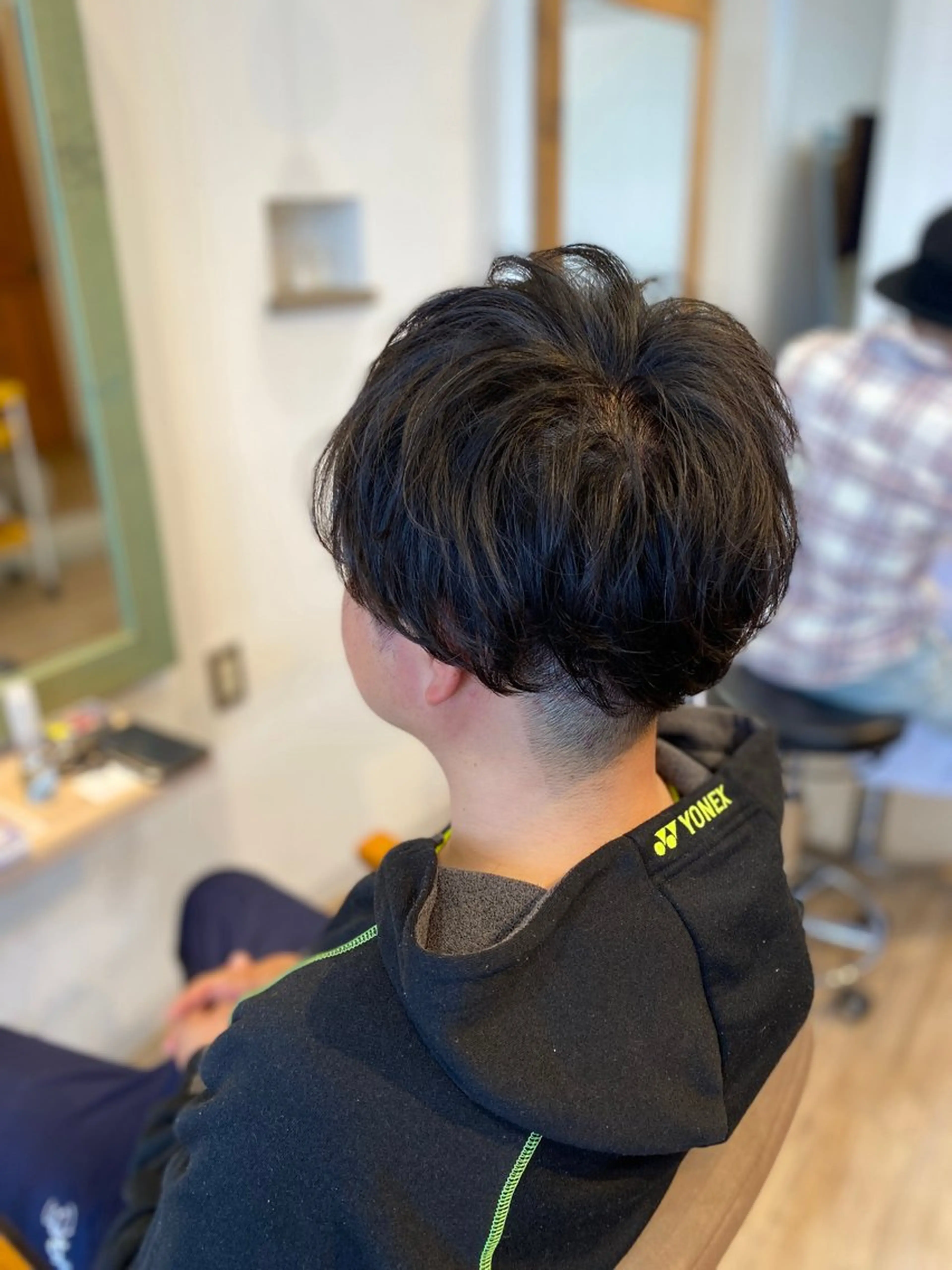 ショート メンズ マッシュ メンズパーマ カット 安住 千明のヘアスタイル