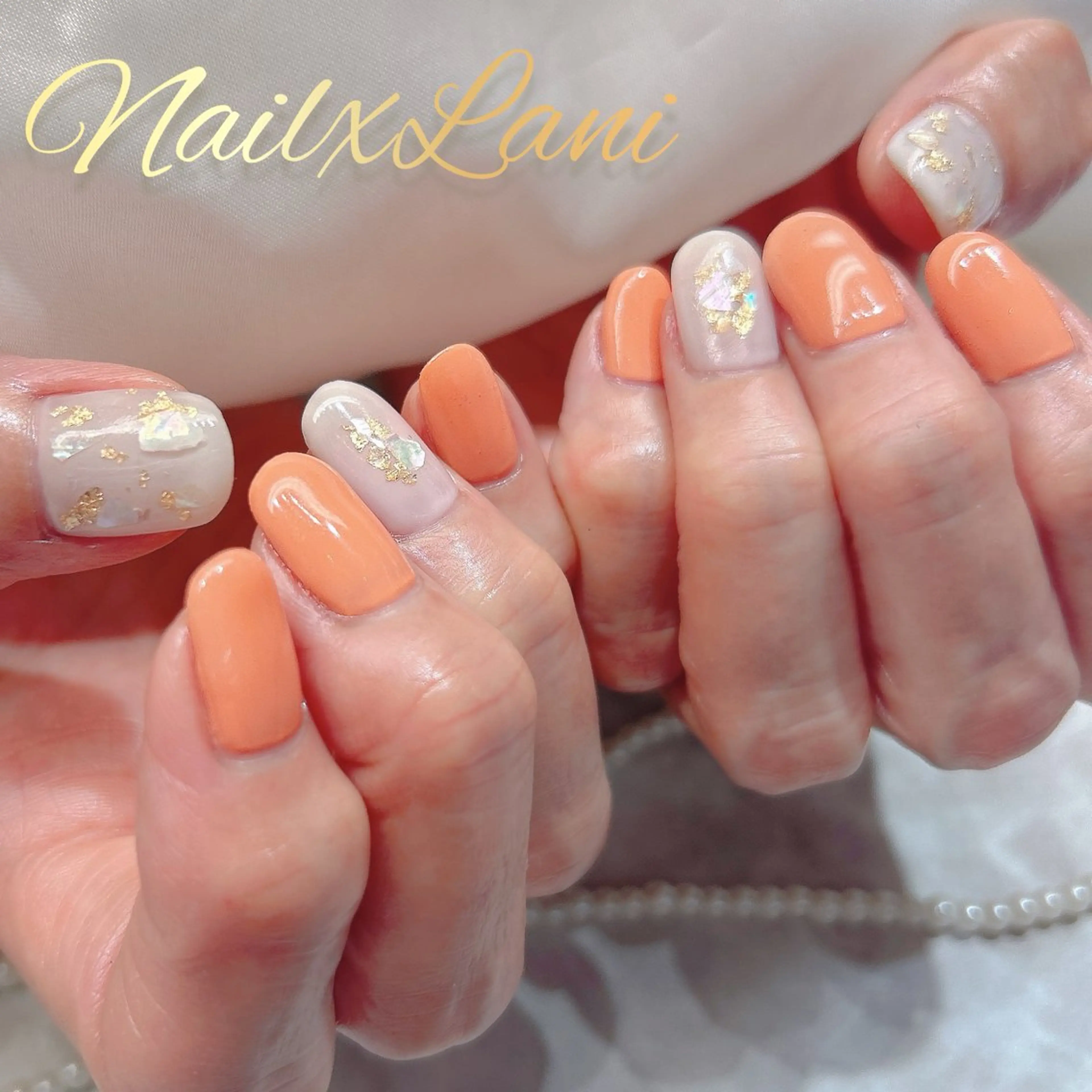 ネイル フットネイル ジェルネイル マグネットネイル パラジェル Nail×Lani 深爪矯正対応◎のネイルデザイン