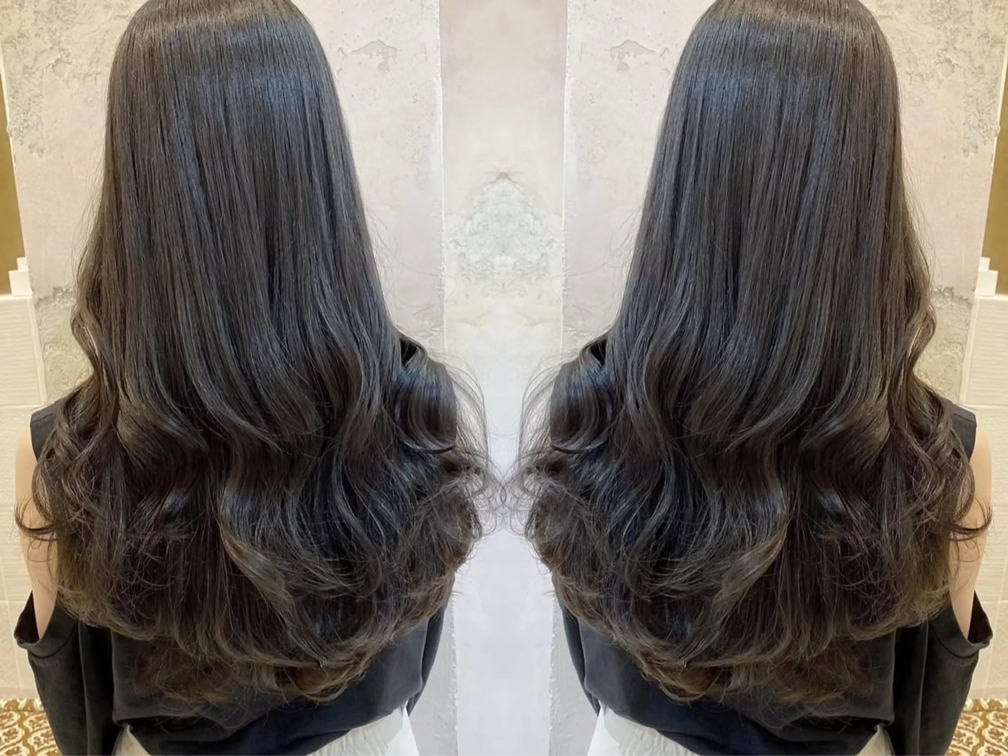 ロング カラー ヘアカラー トリートメント ブリーチで叶える透明 感カラーTakeruのヘアスタイル