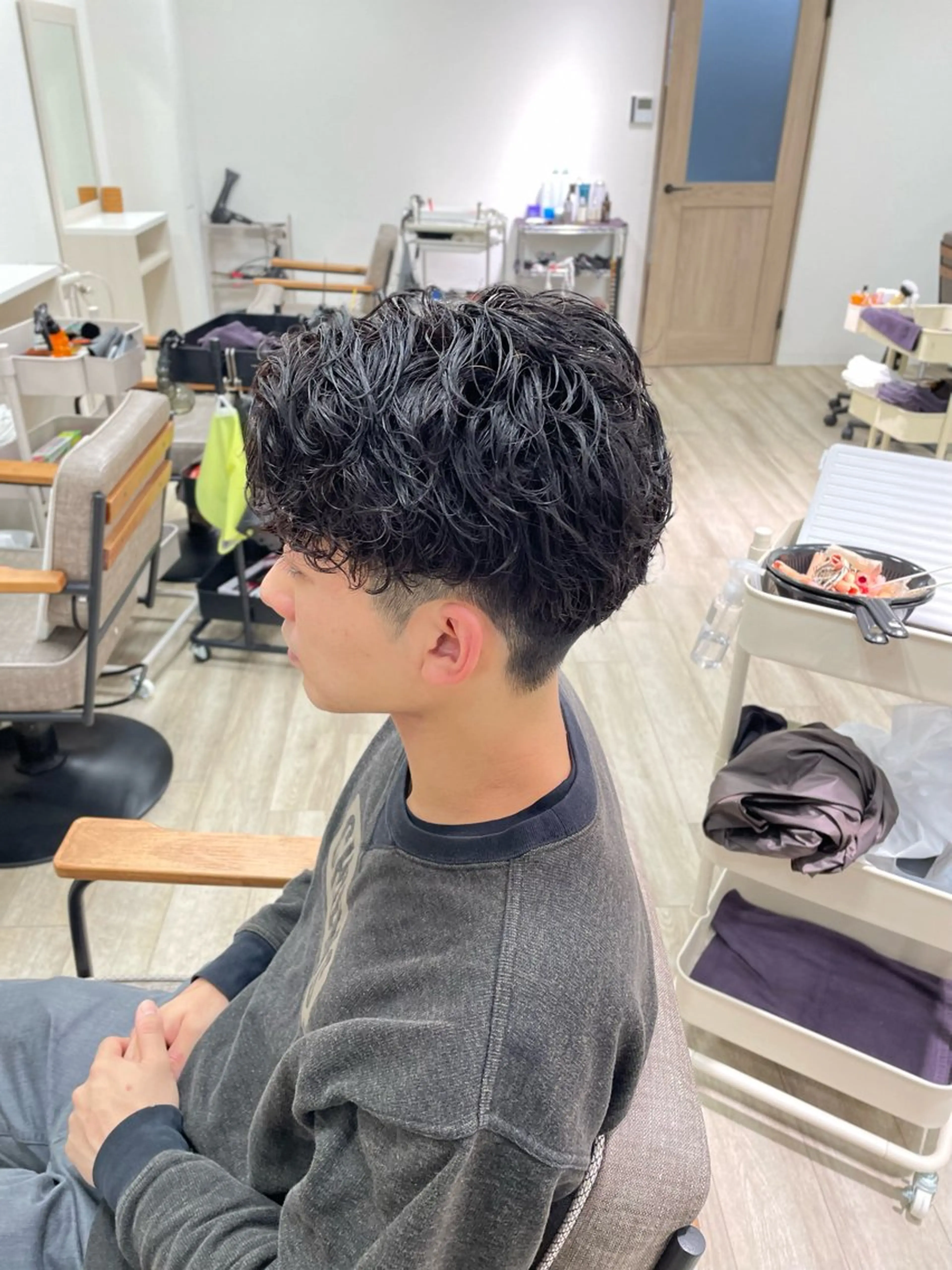 ミディアム パーマ カット パーマ 【髪質改善サロン】 🌟だいち🌟のヘアスタイル