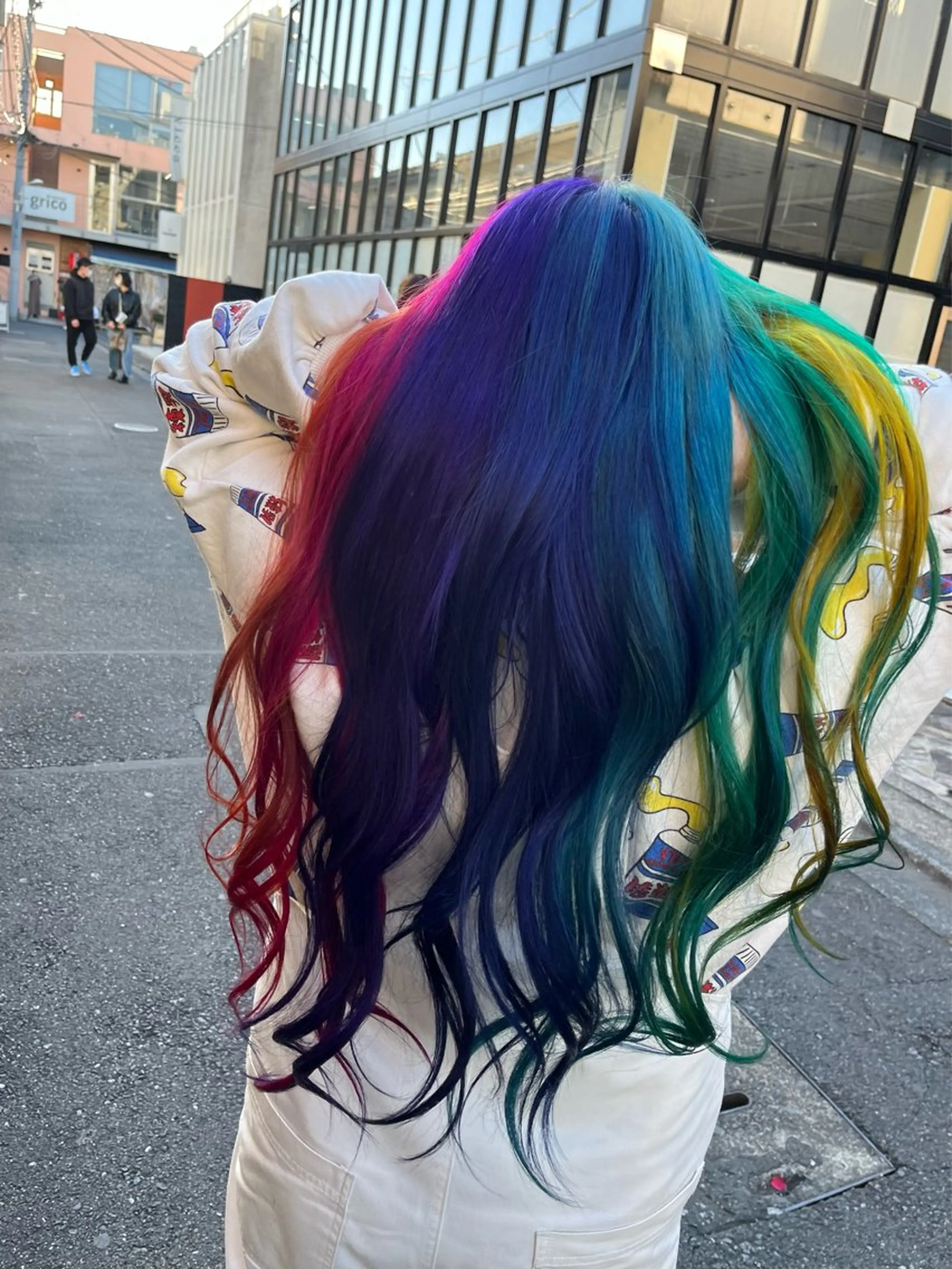 ロング カラー バレイヤージュ ブリーチ ケアブリーチ ダブルカラー ハイライトカラー KAH所属・Koichi Satoのヘアスタイル