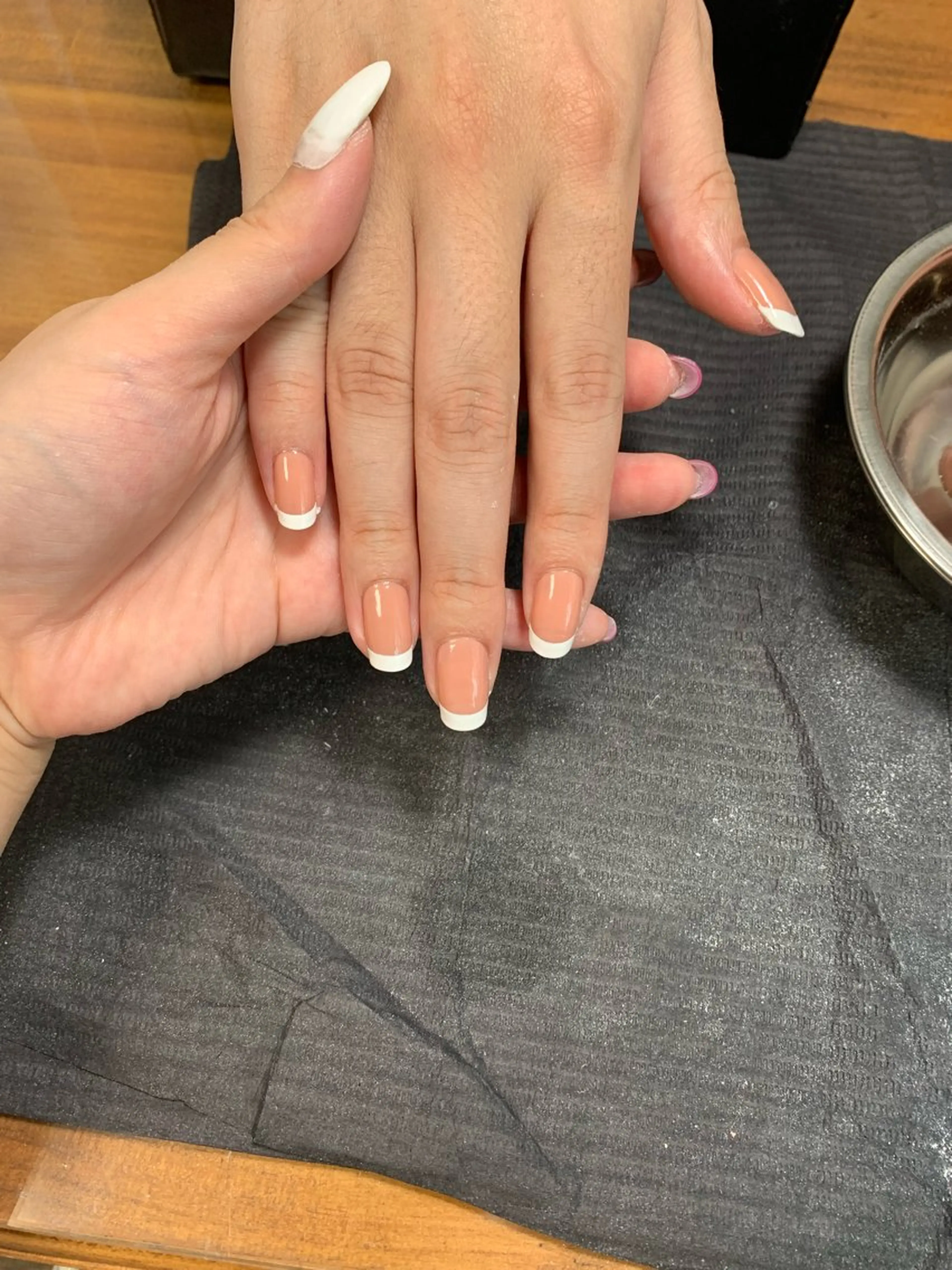 ネイル フレンチネイル ⭐︎休業中の練習⭐︎ 石原のネイルデザイン