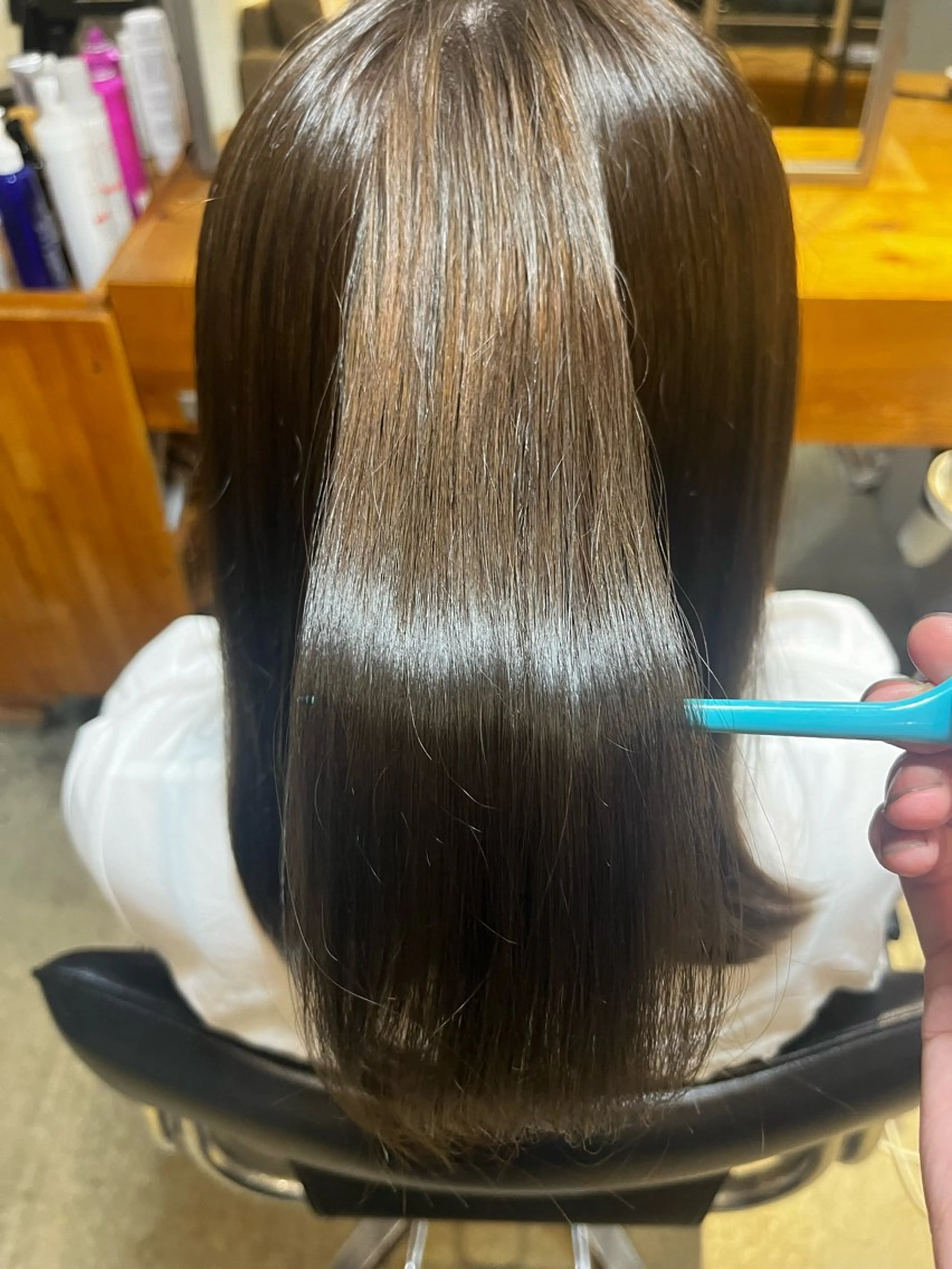 ミディアム カラー ヘアアレンジ 透明感カラー グレージュ オリーブグレージュ オリーブグレー 🫧縮毛矯正🫧 koharuのヘアスタイル