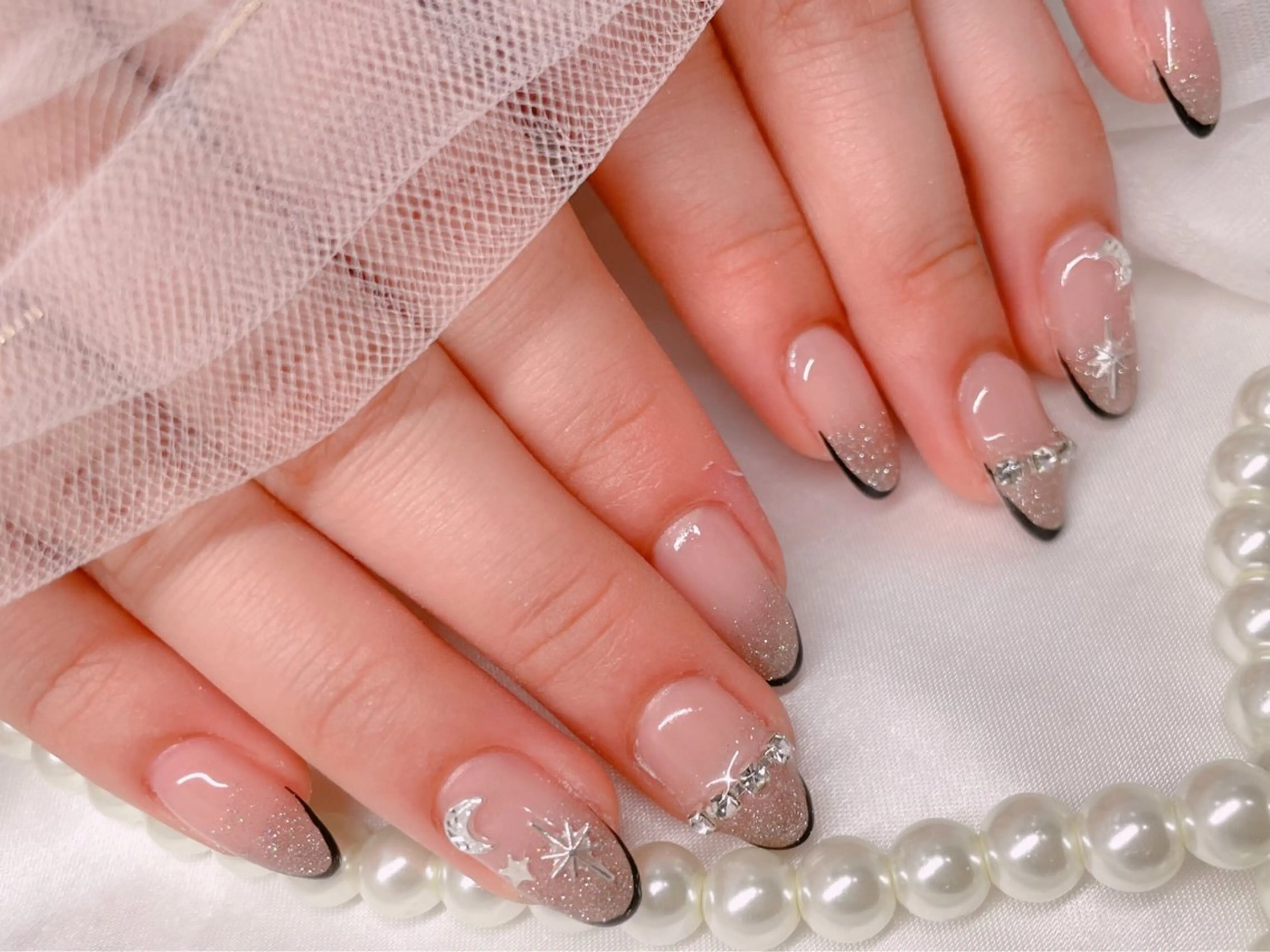 ネイル フレンチネイル ワンホンネイル ハンドネイル ゆりか ジョアアンジェ福島のネイルデザイン