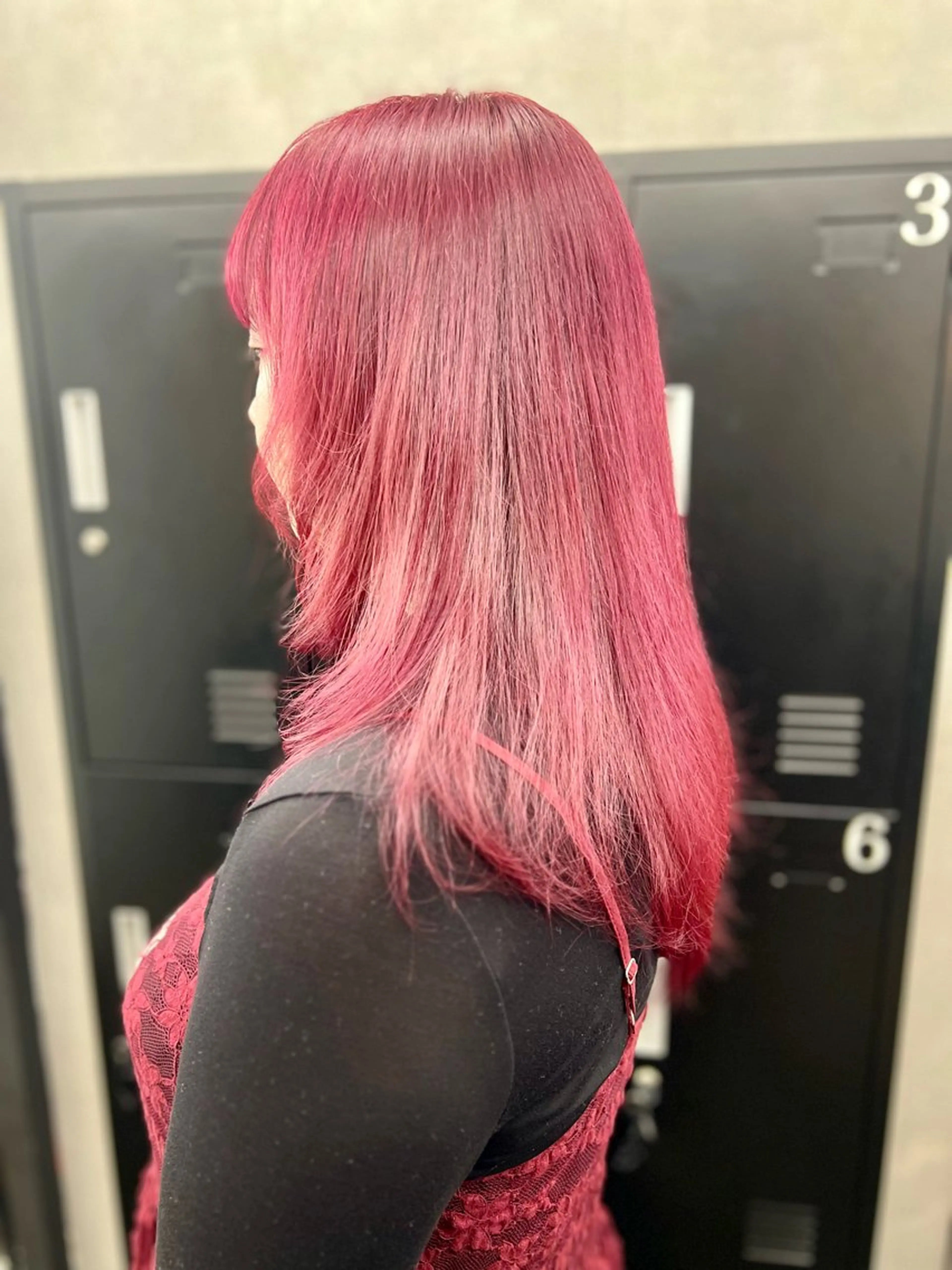 ロング カラー ピンクカラー レッドカラー 髪質改善 ADLLA.アドラ所属・ADLLA.新宿/ 美髪/艶髪/栗原🦋のヘアスタイル