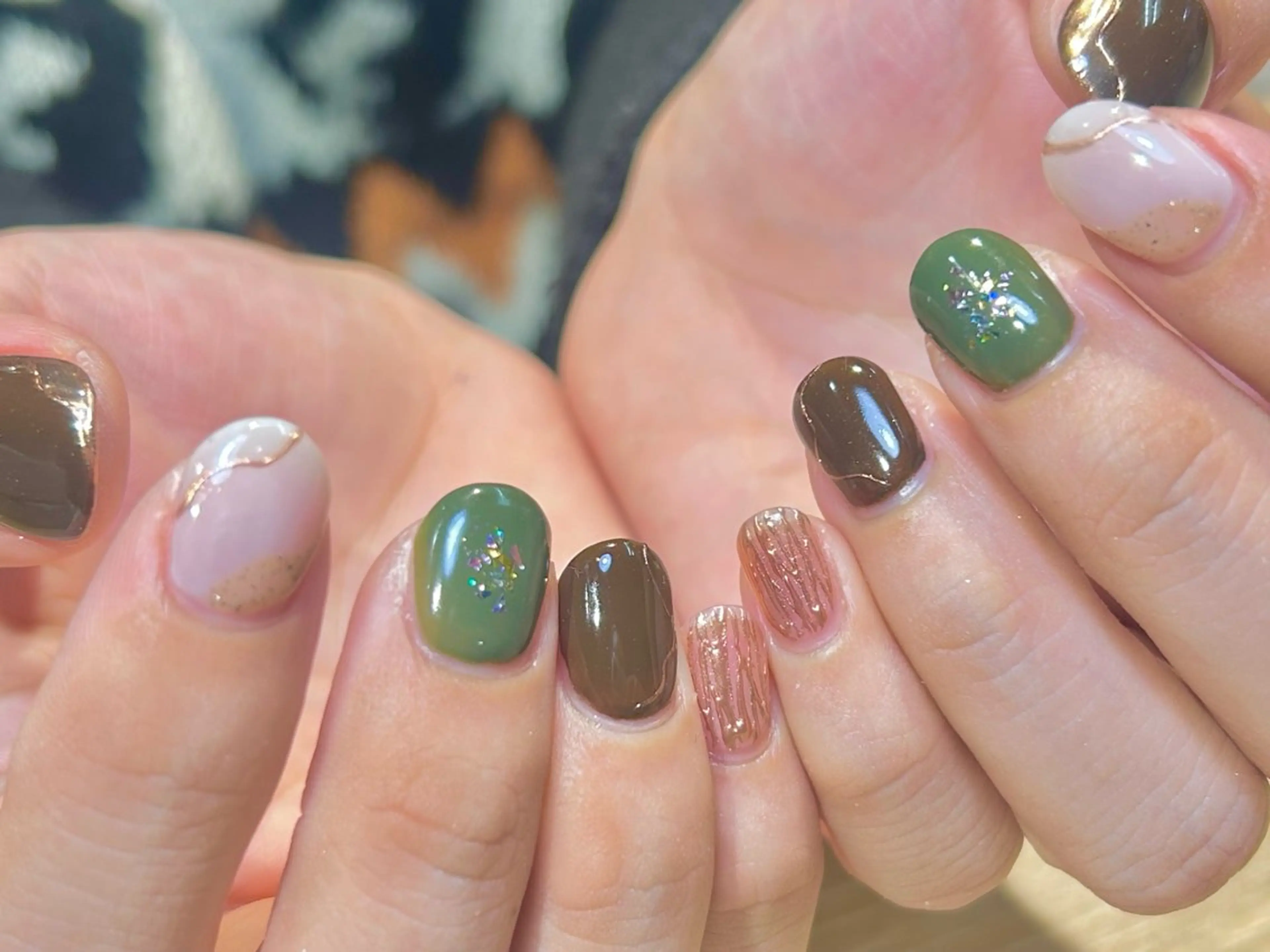 ネイル ニュアンスネイル 冬ネイル ハンドネイル nail salon  Aym所属・nail salon Aymのネイルデザイン