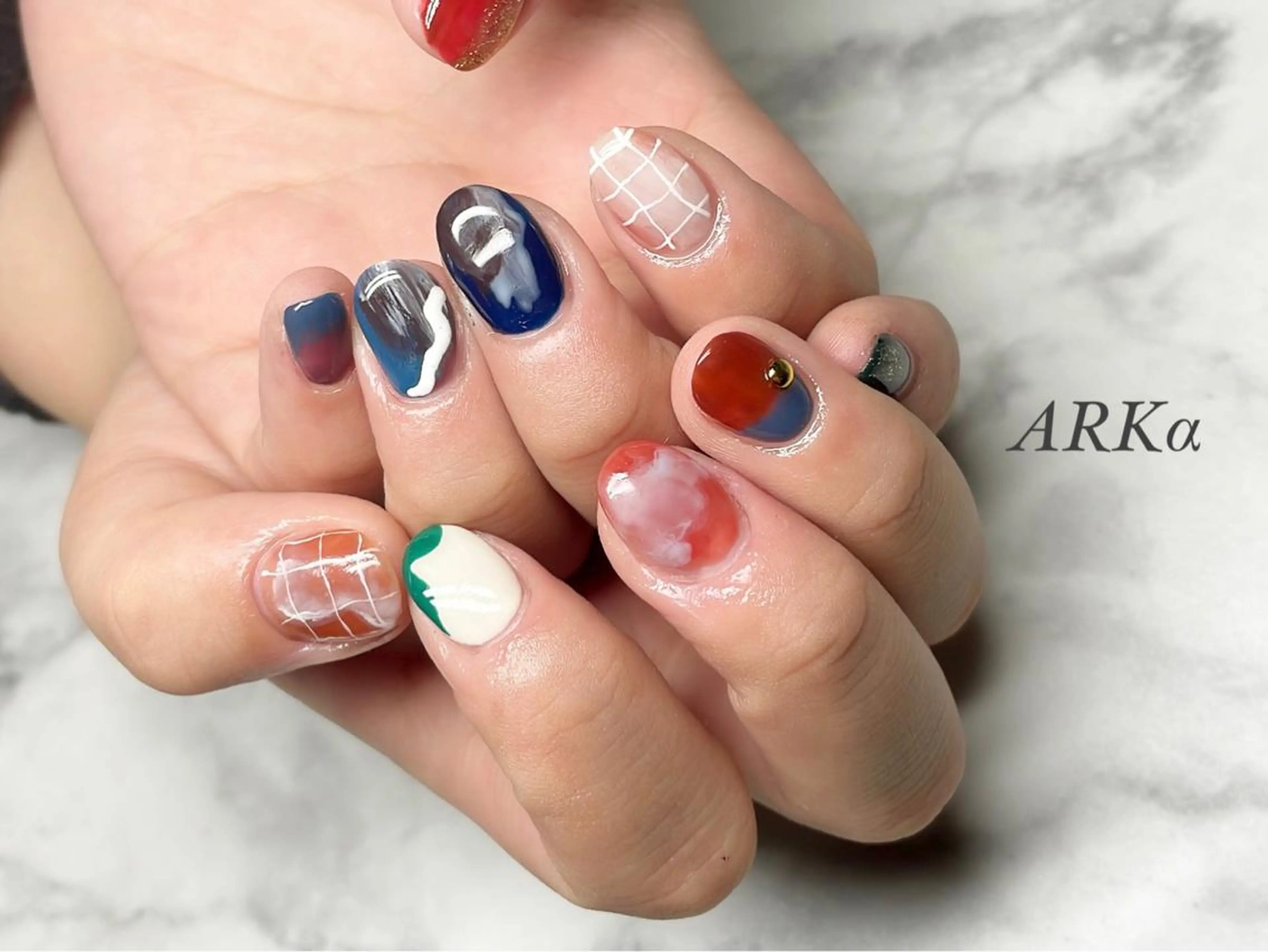 ネイル ニュアンスネイル ハンドネイル ARKα Nishiのネイルデザイン