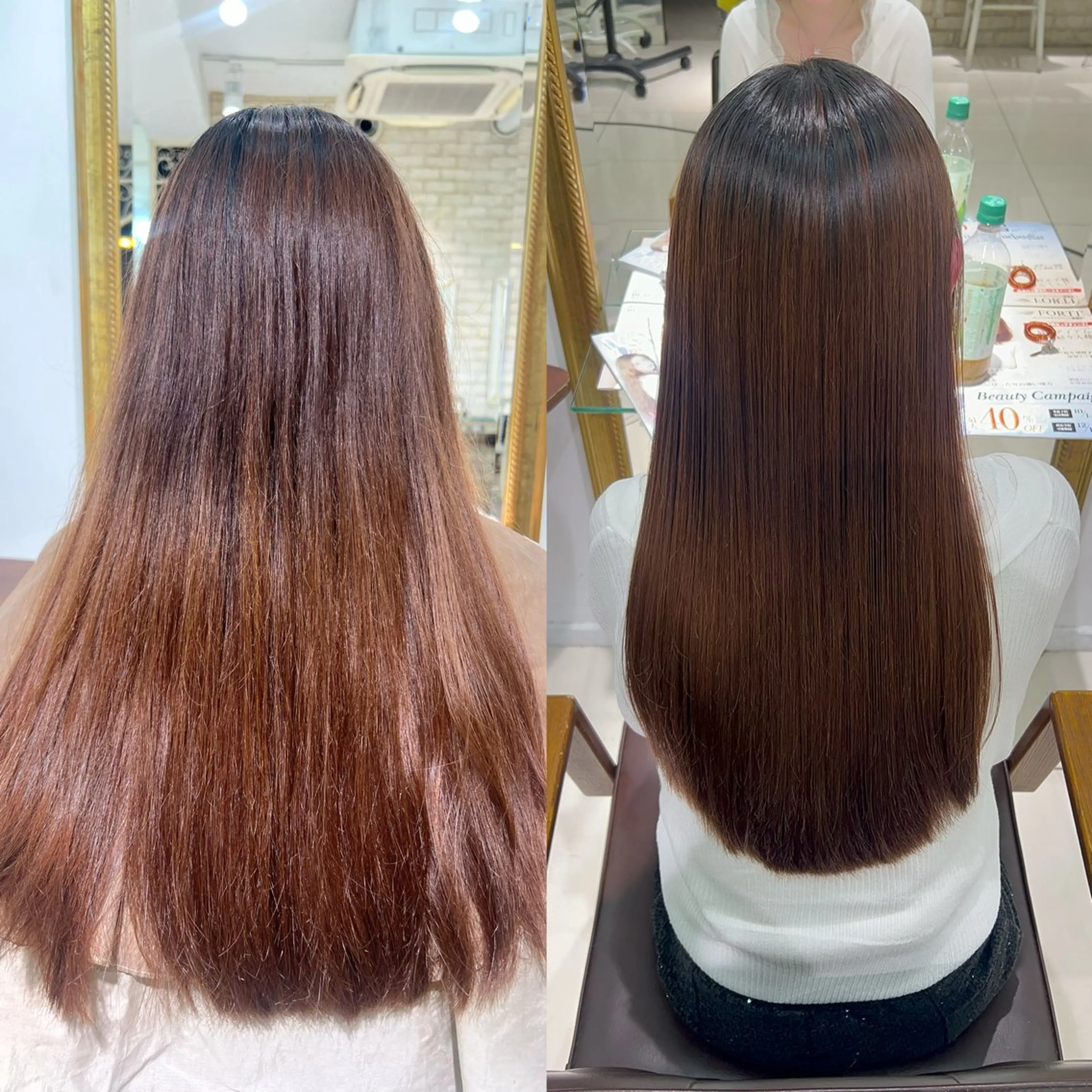 ロング パーマ 縮毛矯正 ハイトーンカラー 🤍🫧 長井 律のヘアスタイル