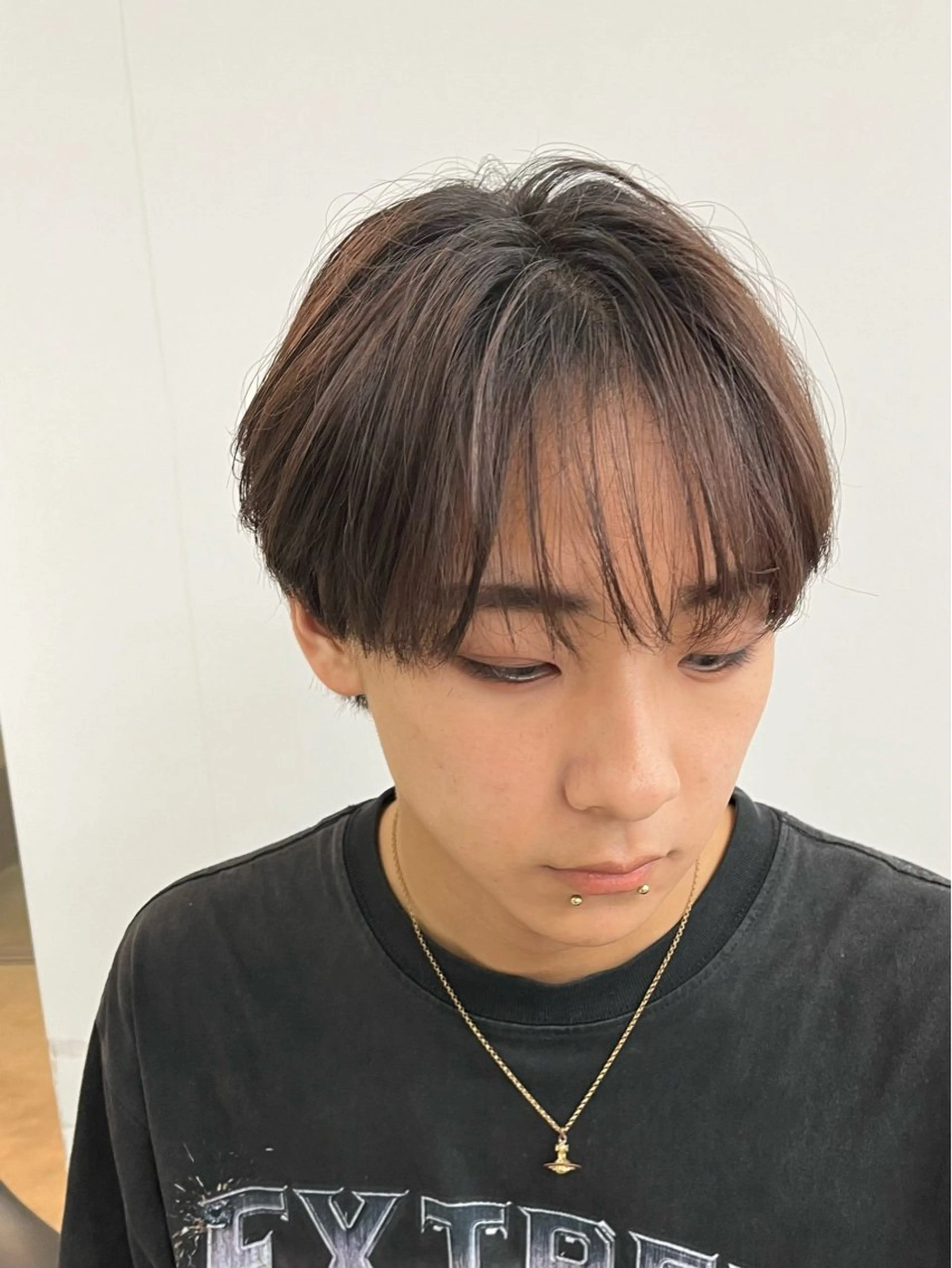 ショート メンズ メンズ韓国風 マッシュ シースルーマッシュ 韓国風ヘア 新潟メンズパーマ 新潟駅/小田拓実のヘアスタイル