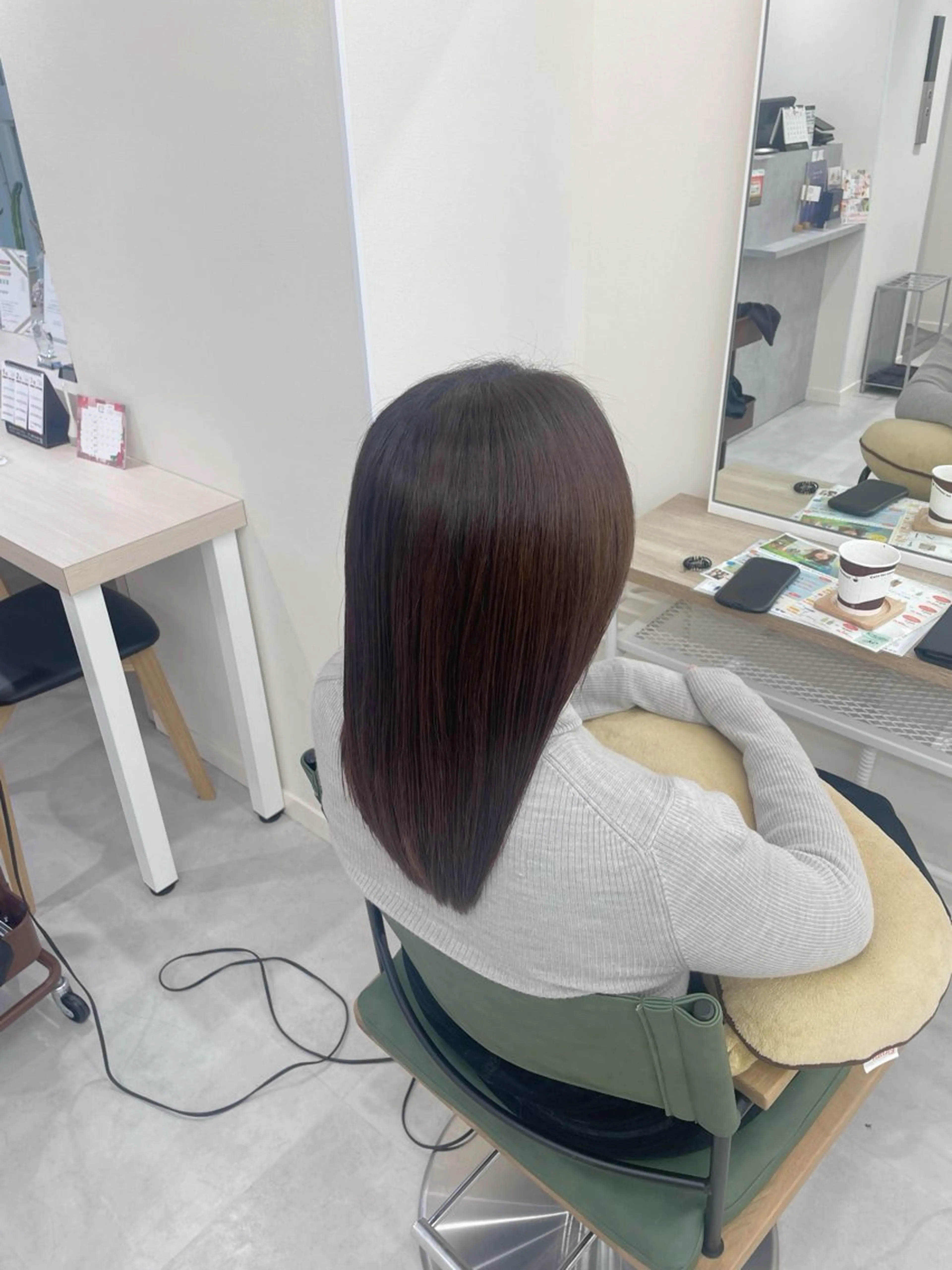 ロング パーマ 縮毛矯正 NaVIユウジ ブリーチカラーのヘアスタイル