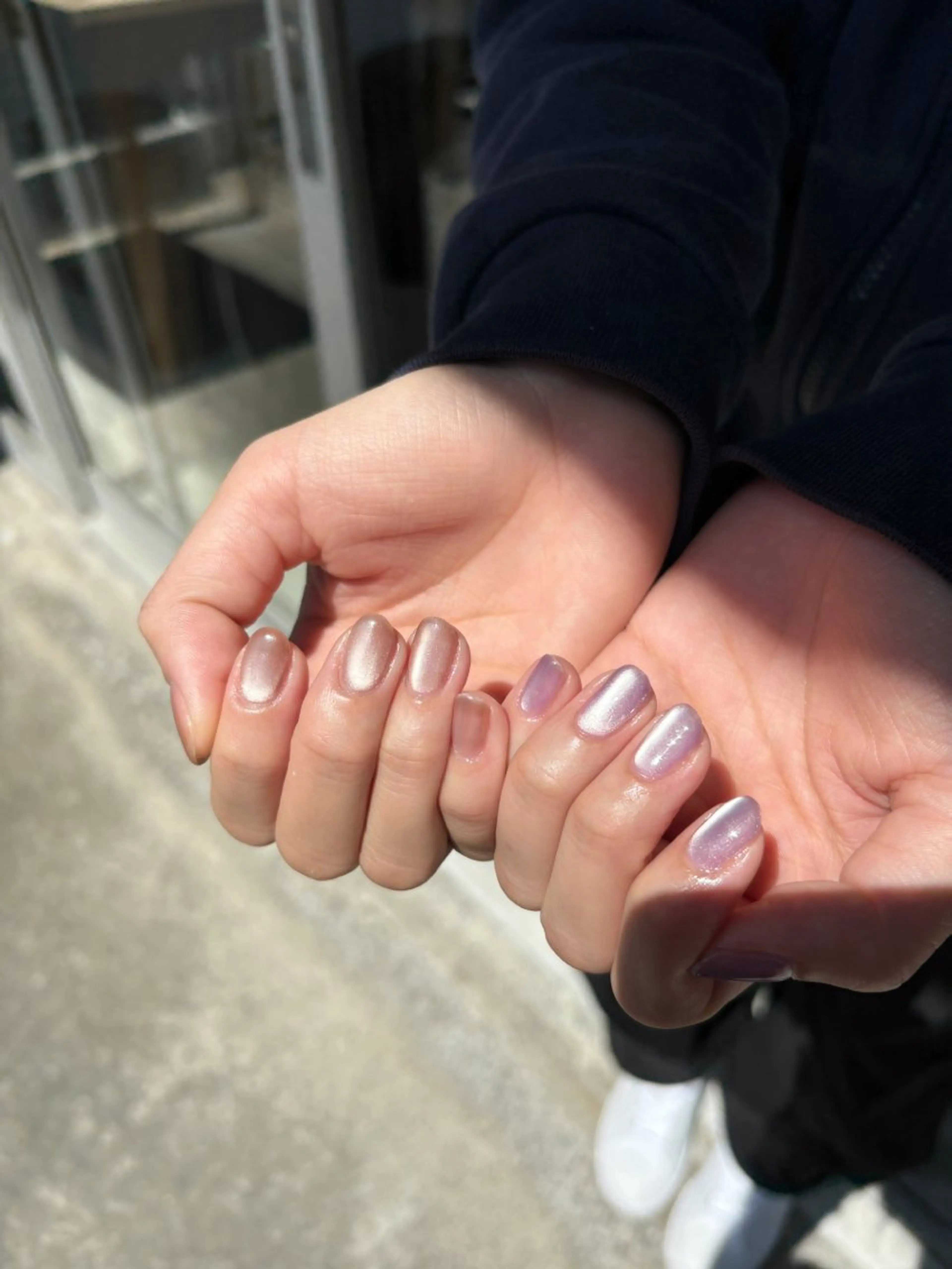 ネイル マグネットネイル ハンドネイル hinako /個性派ニュアンスのネイルデザイン