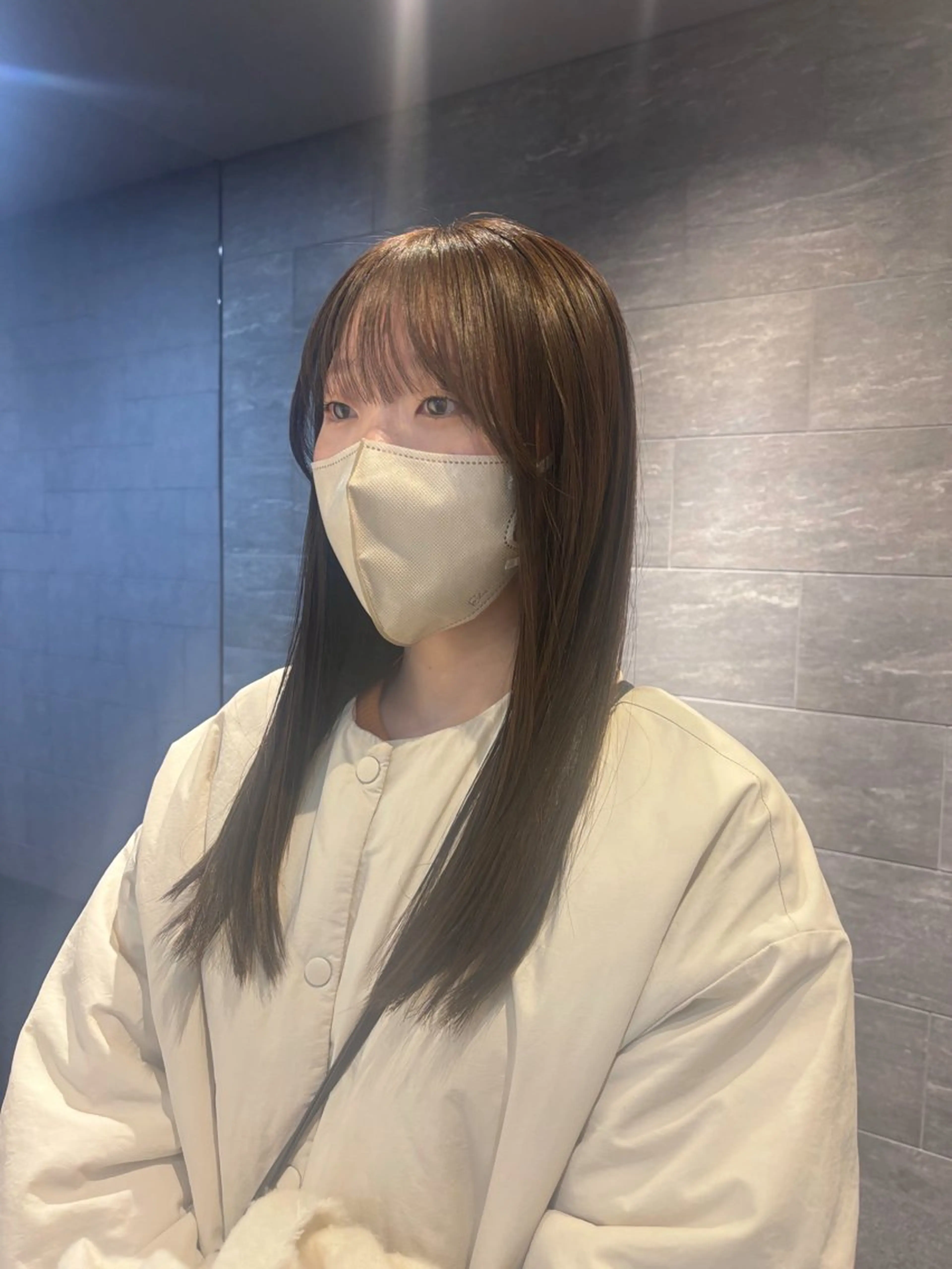 ロング ヘアカラー ツヤ髪🎀暖色カラー さとあみのヘアスタイル