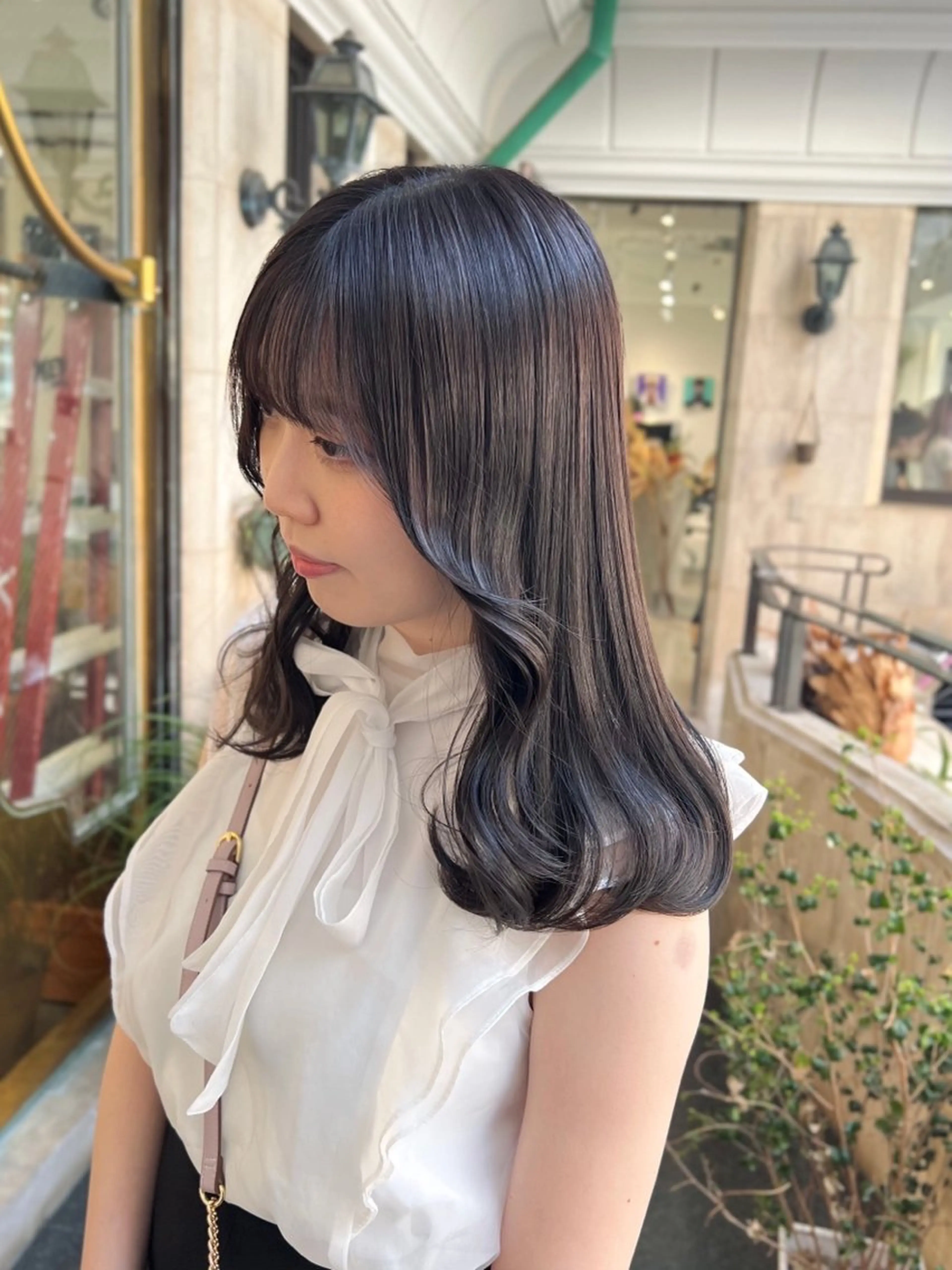 ロング カラー ブリーチ ダブルカラー ハイライトカラー ブリーチなしカラー ハイライト 艶髪/髪質改善/ NATSUKI🍯のヘアスタイル