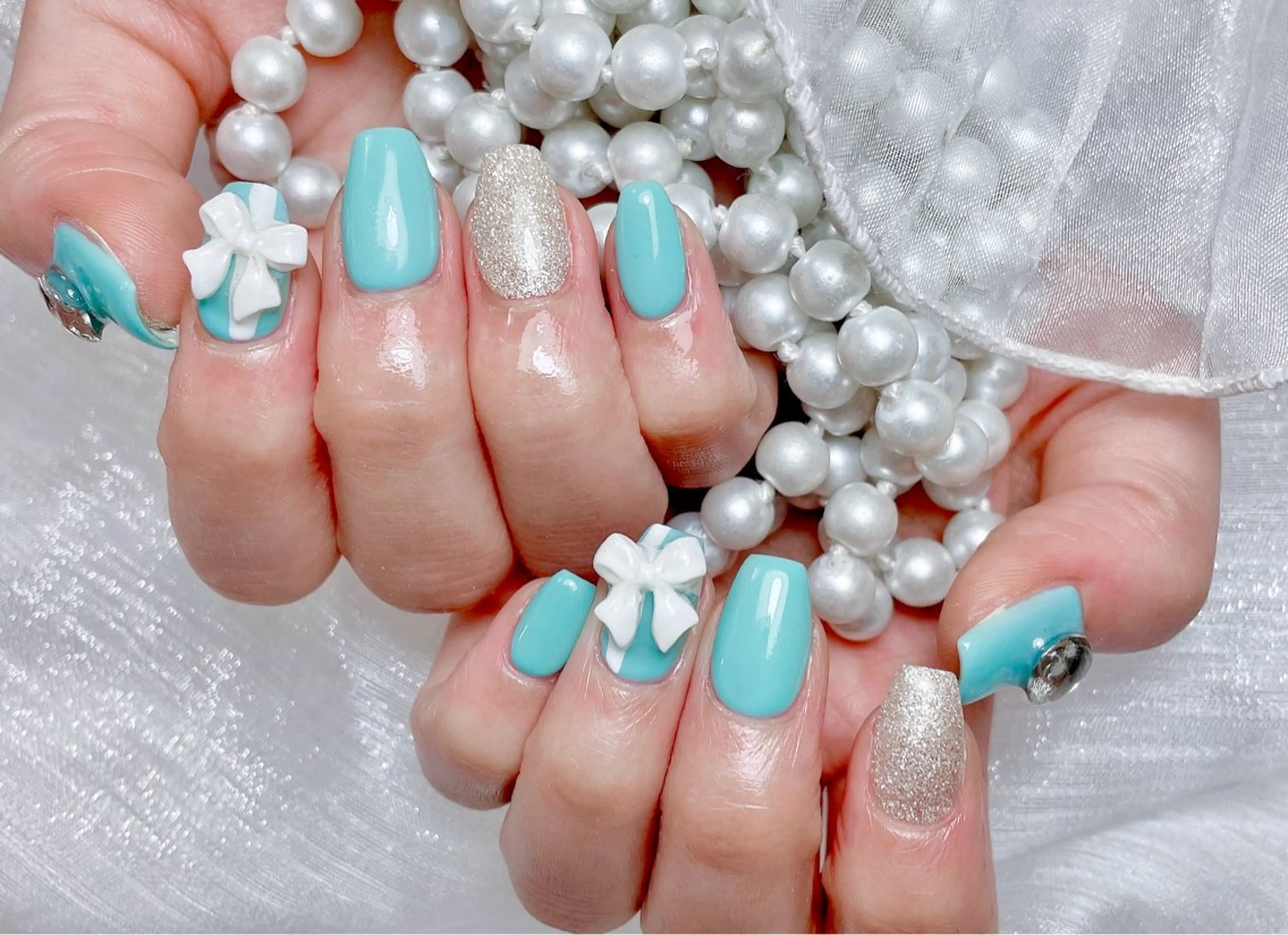 🎀大人気NO.2【Hand】持ち込みデザイン100分やり放題6980（デザイン、大きいパーツ4本程度）🎀の写真