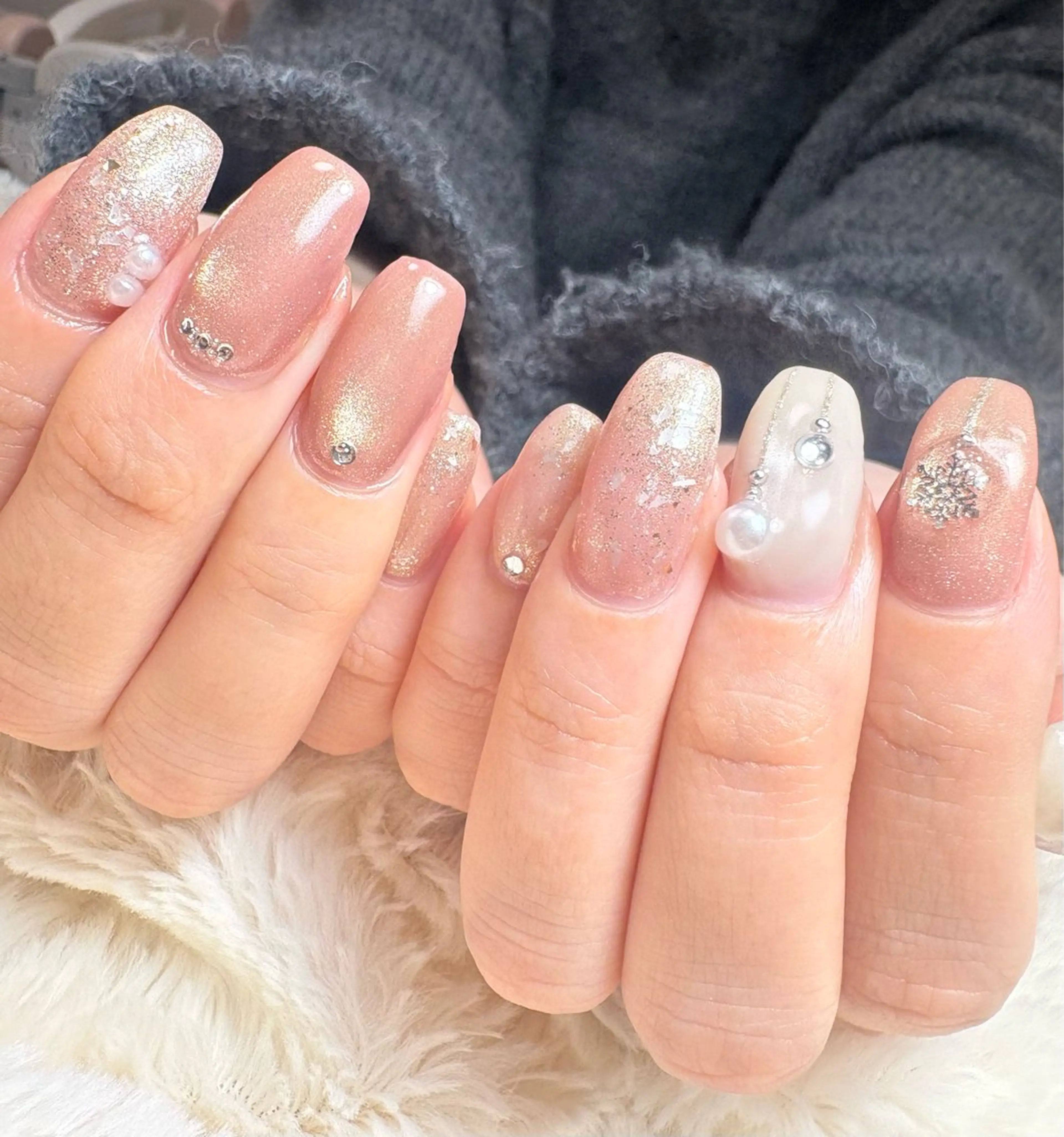 ネイル 冬ネイル クリスマス nail salon K&のネイルデザイン