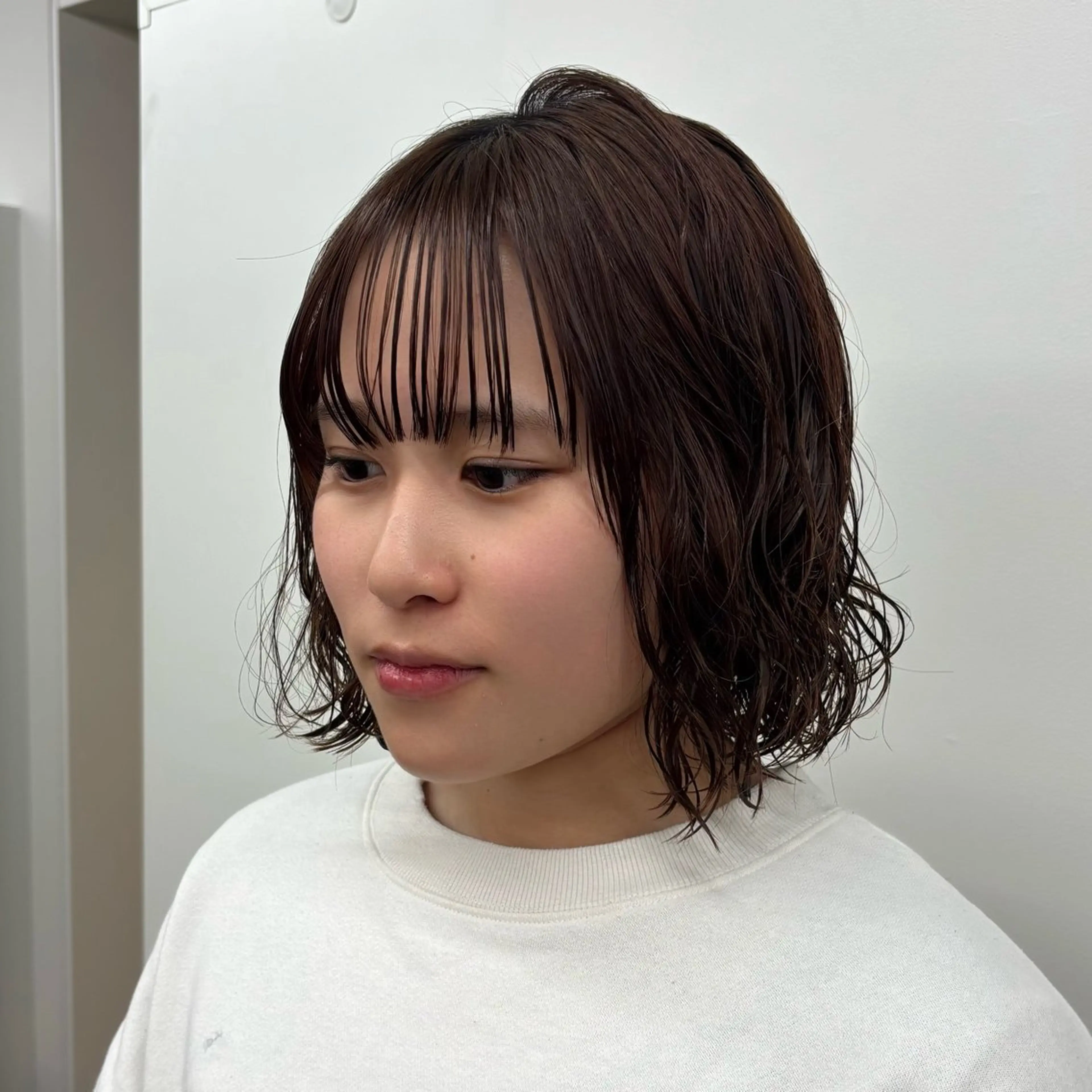 ショート パーマ のむらあんじゅ/ 韓国風レイヤーೀのヘアスタイル